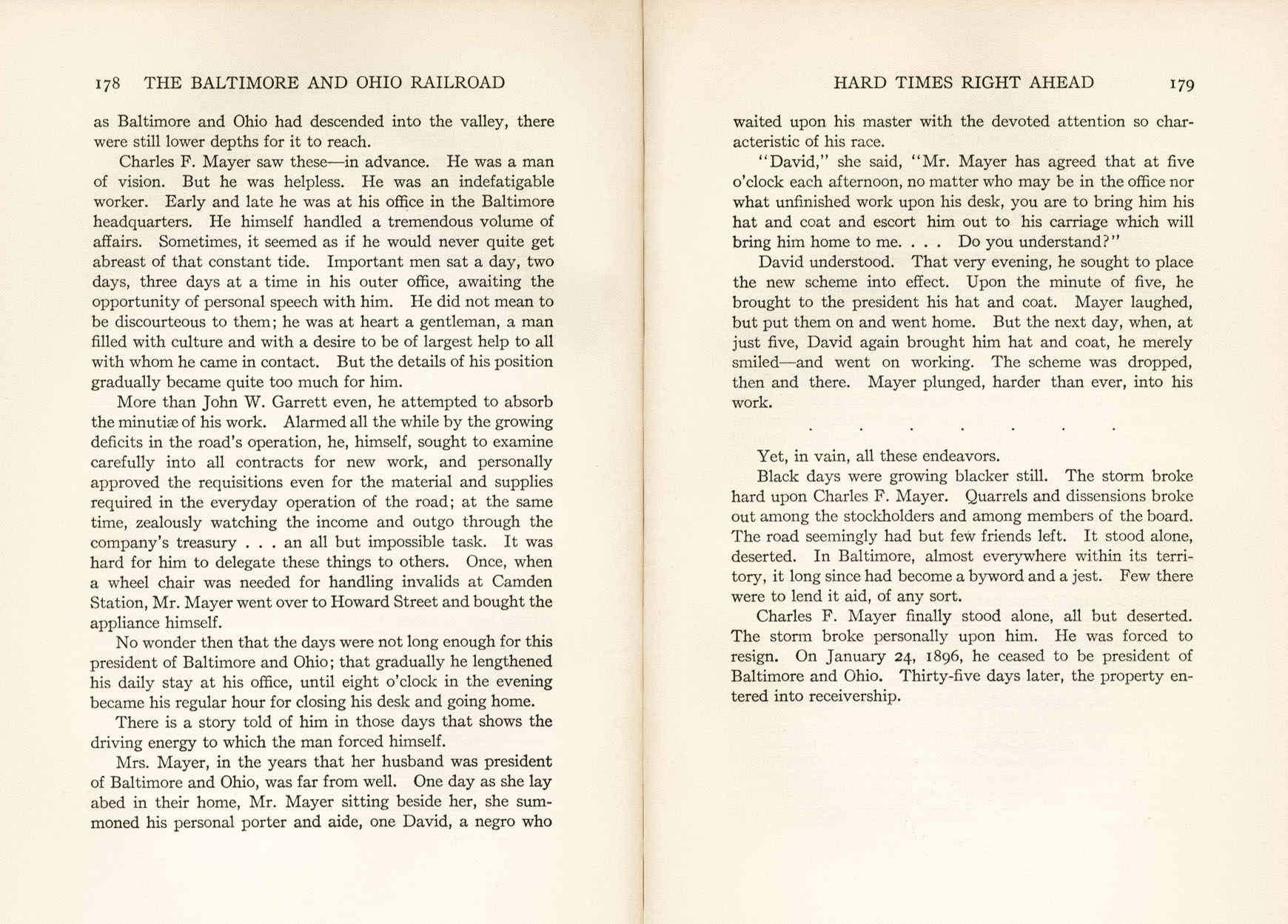 Hungerford, Story of the B&O