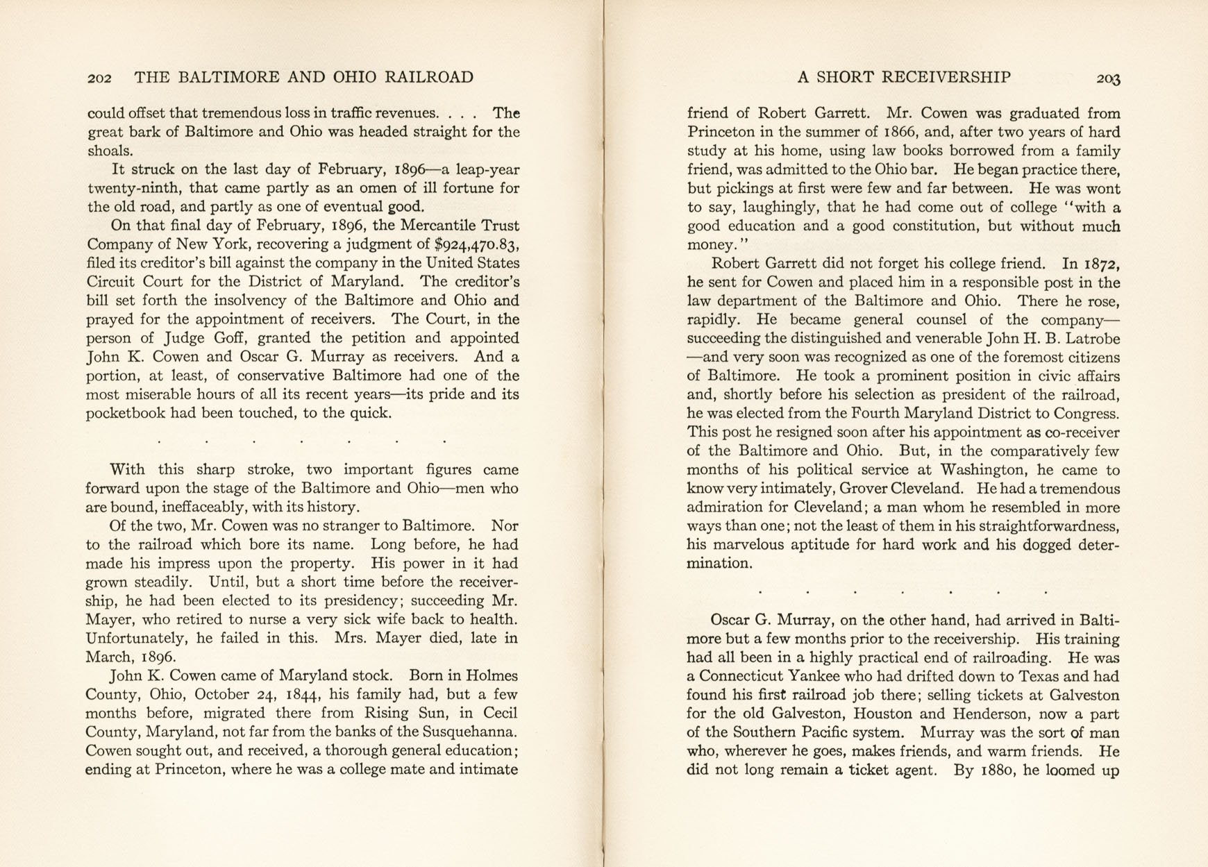 Hungerford, Story of the B&O