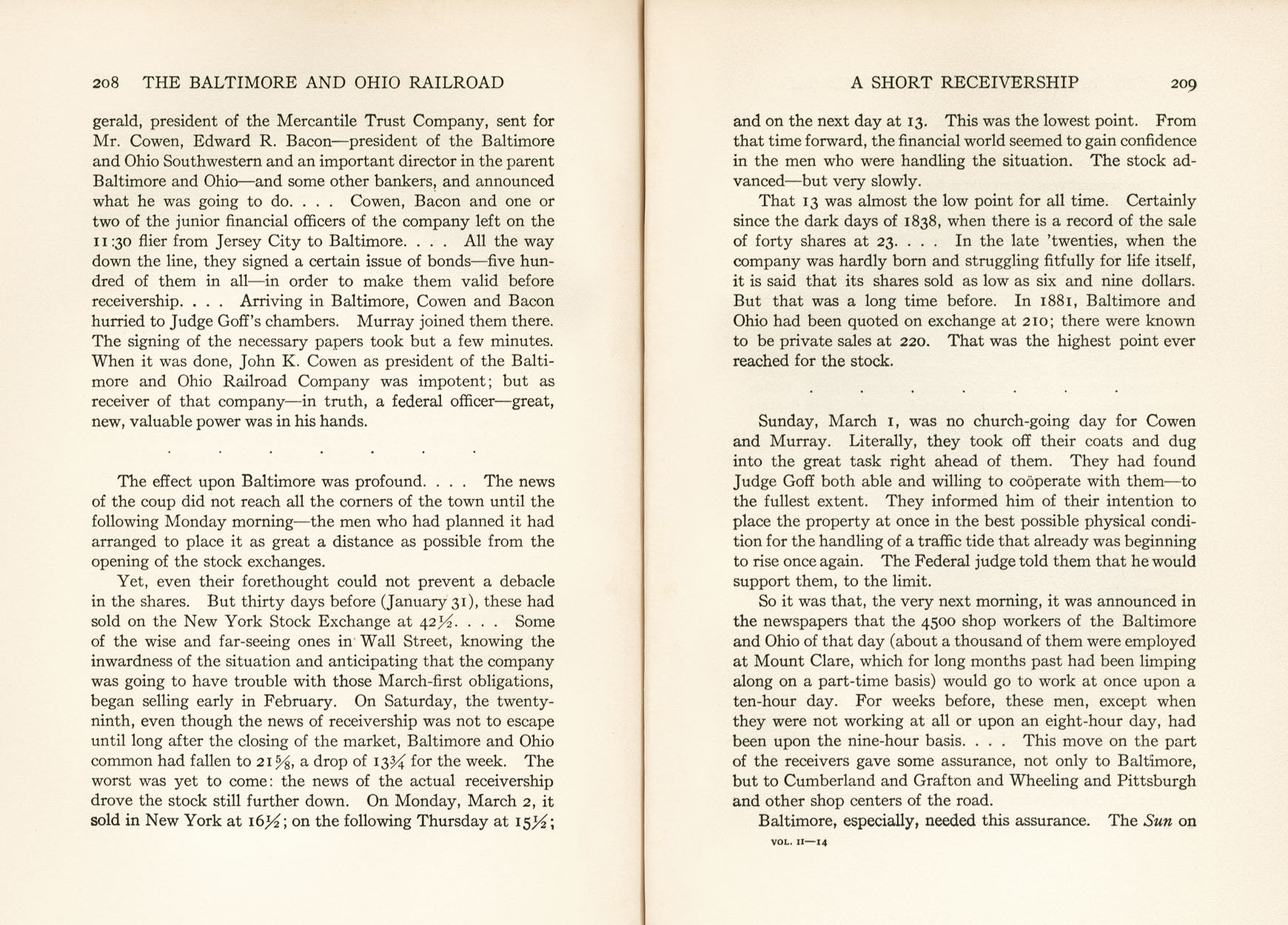 Hungerford, Story of the B&O