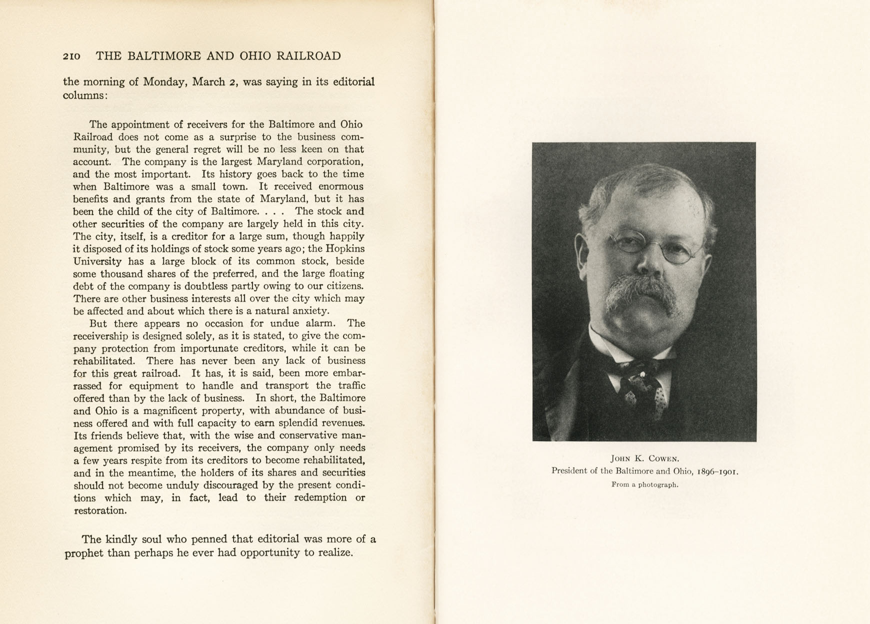 Hungerford, Story of the B&O