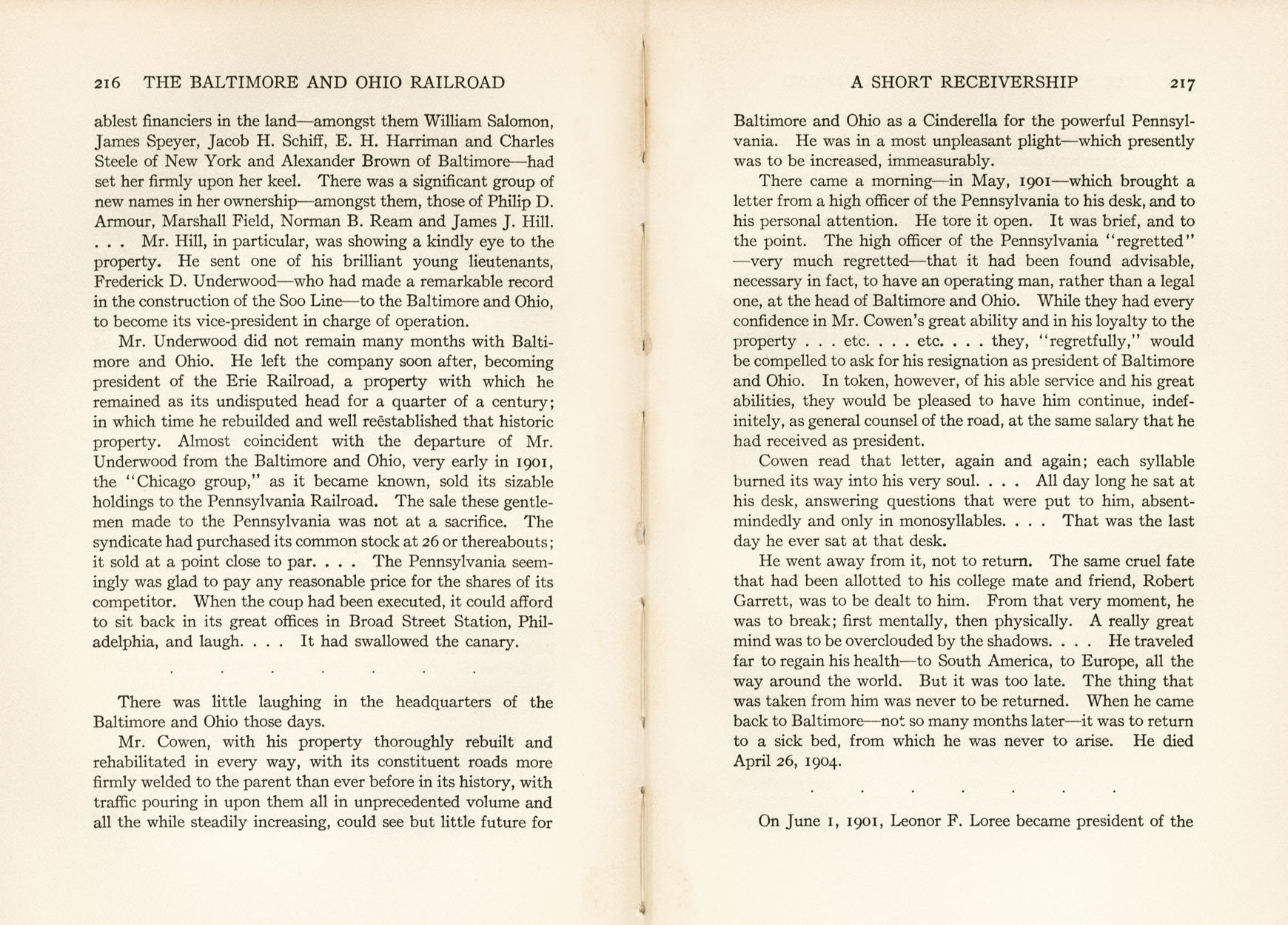 Hungerford, Story of the B&O