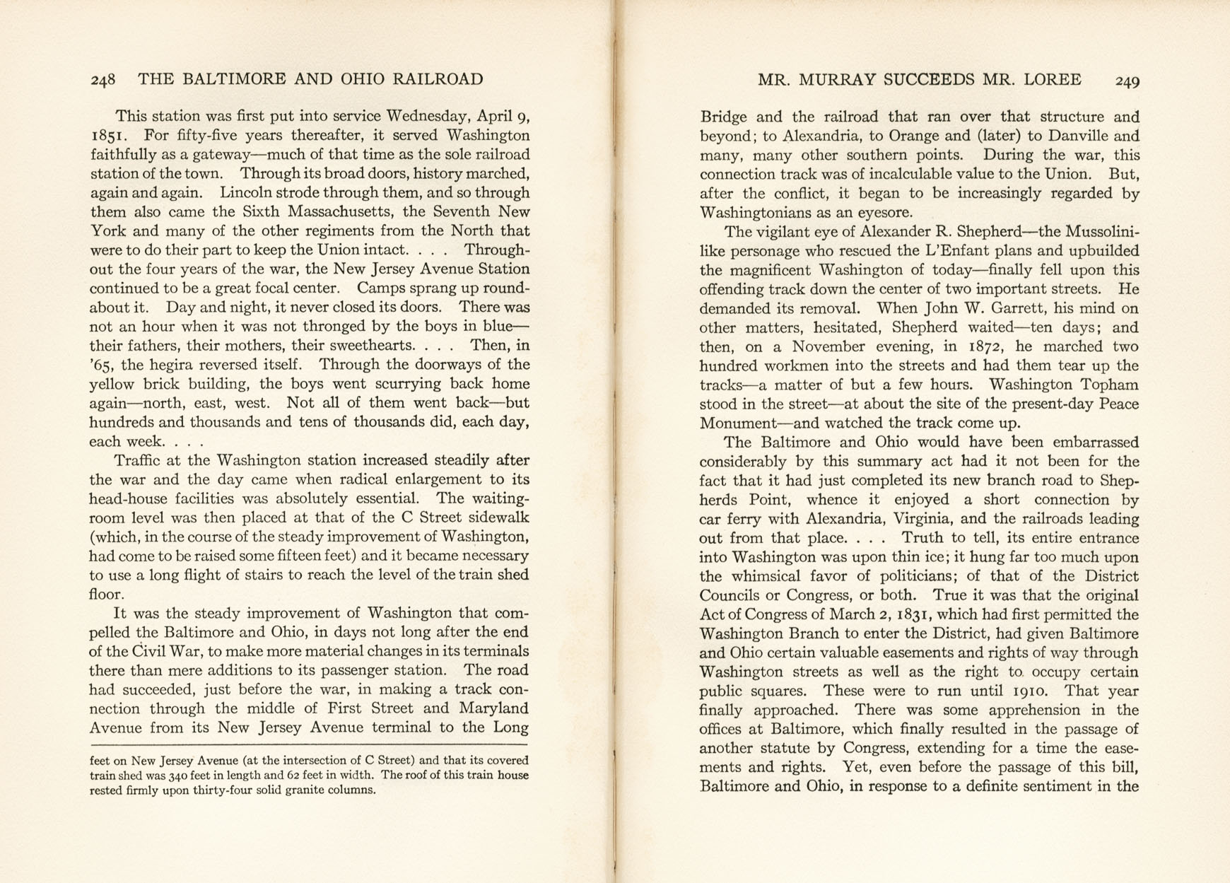 Hungerford, Story of the B&O