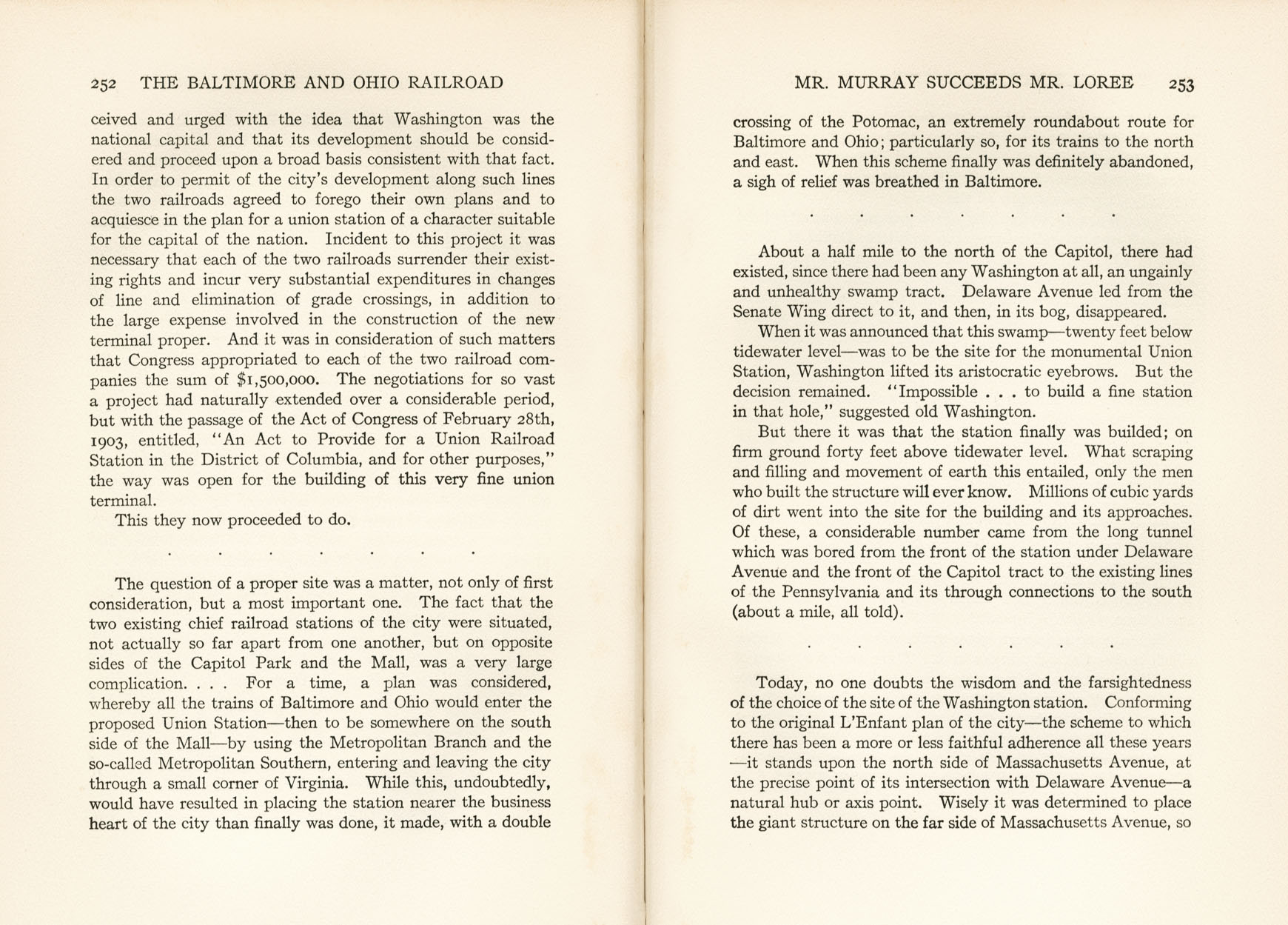 Hungerford, Story of the B&O
