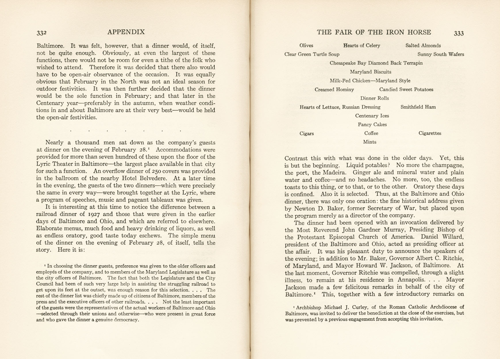 Hungerford, Story of the B&O