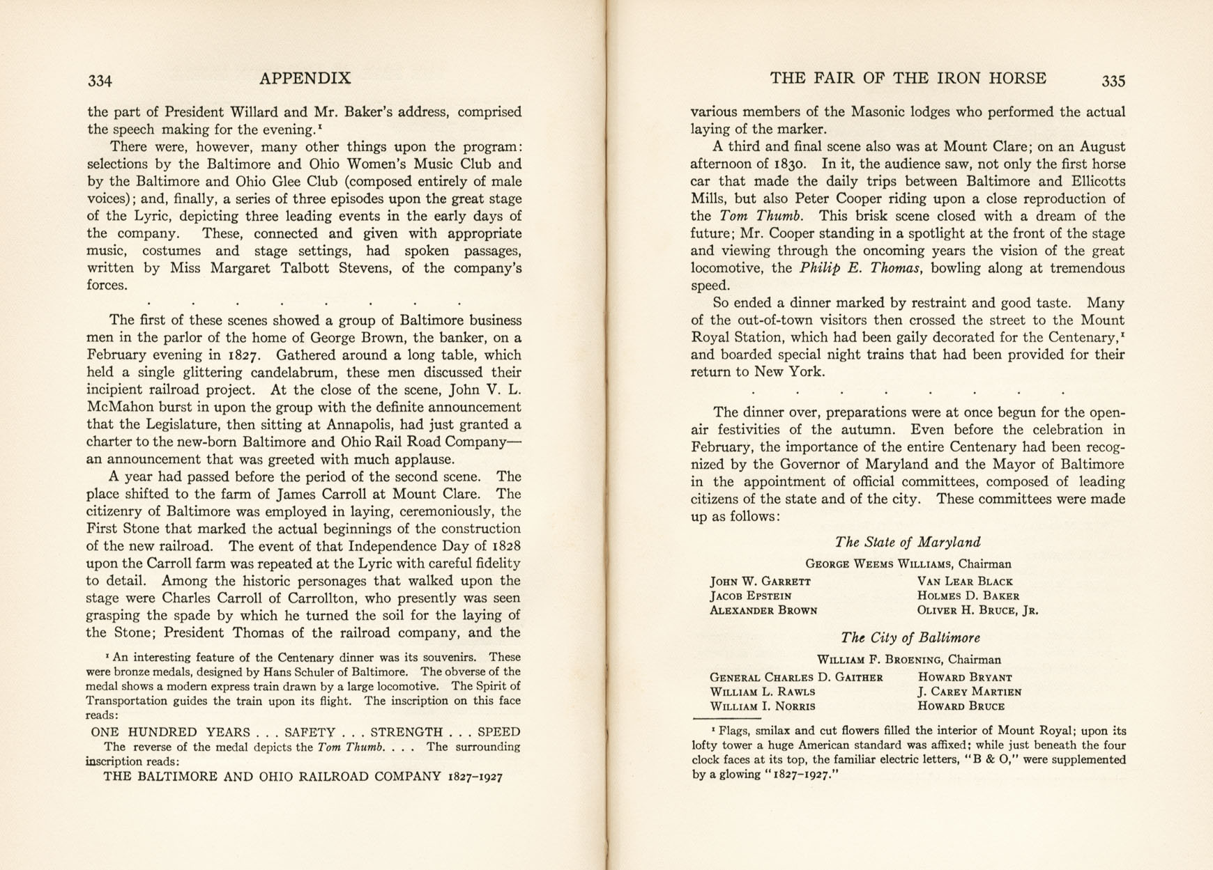 Hungerford, Story of the B&O