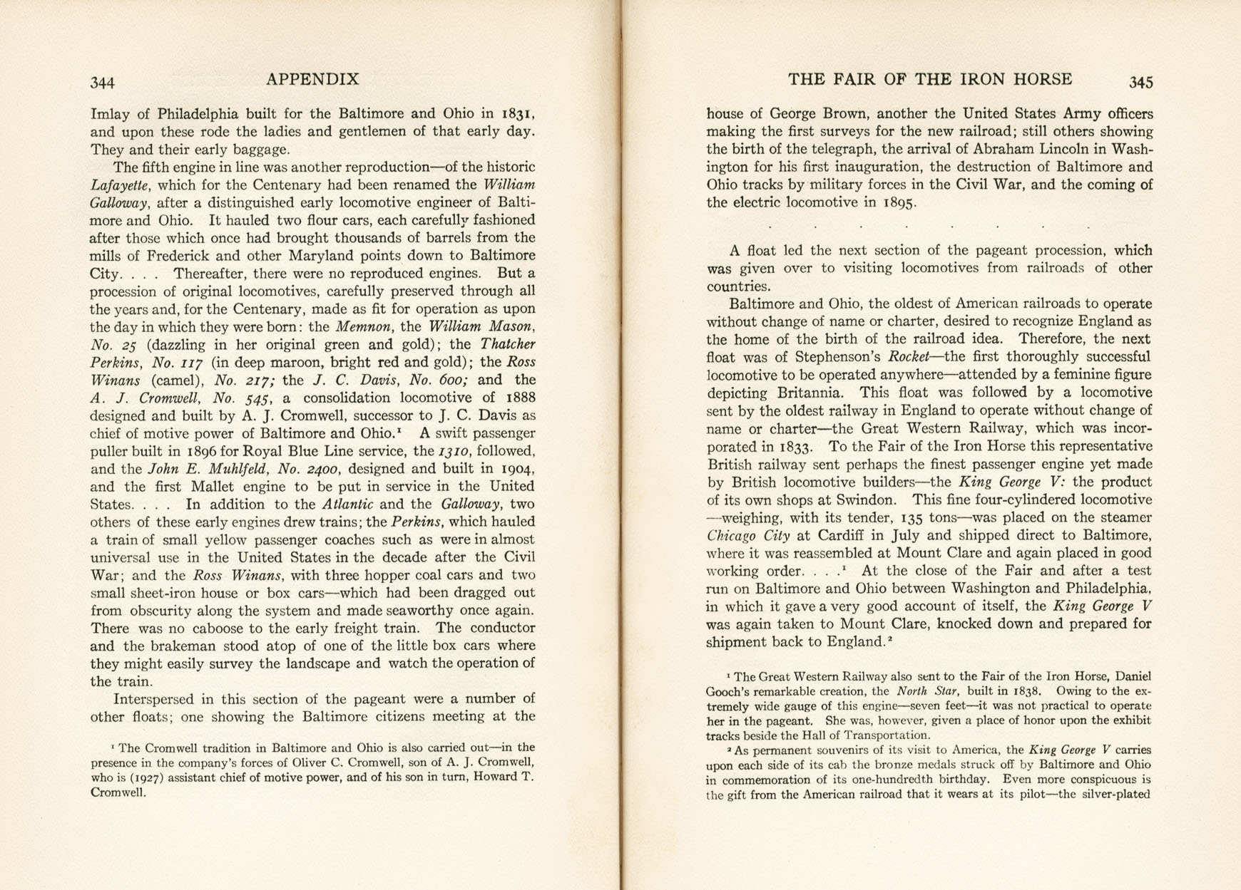 Hungerford, Story of the B&O