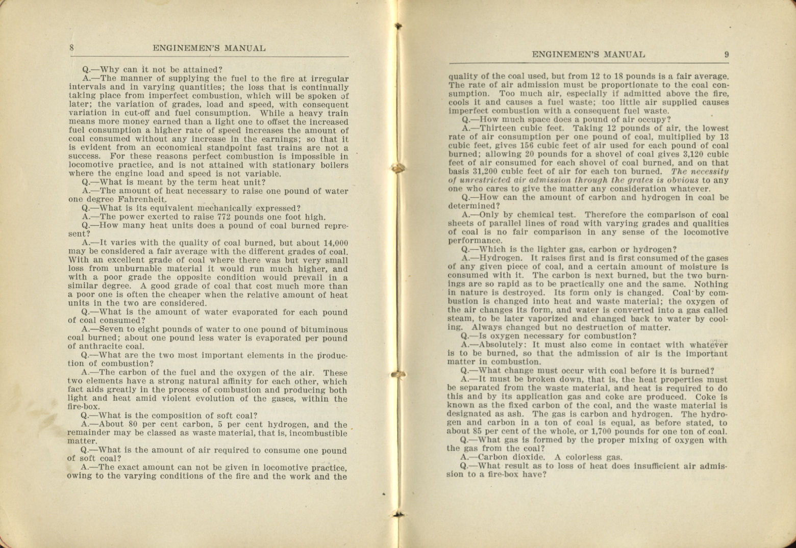 Enginemen's Manual