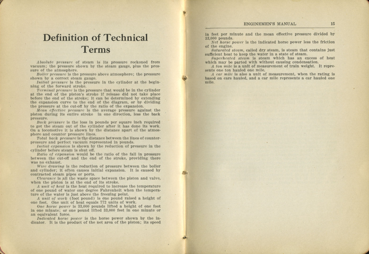 Enginemen's Manual