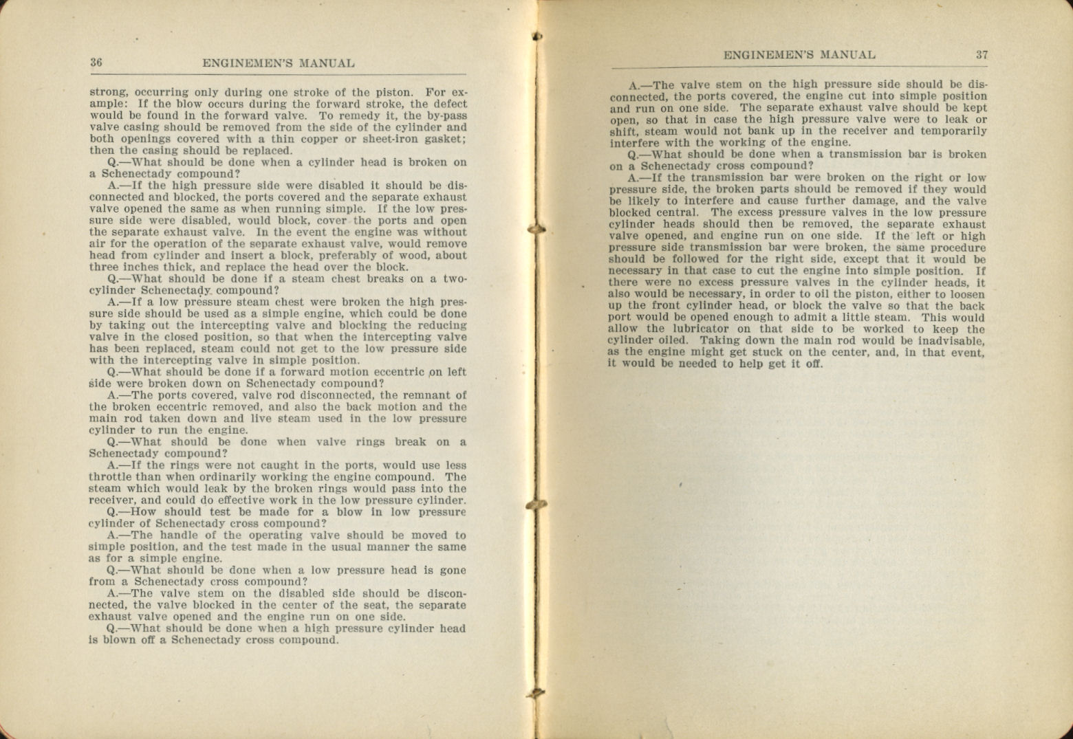 Enginemen's Manual