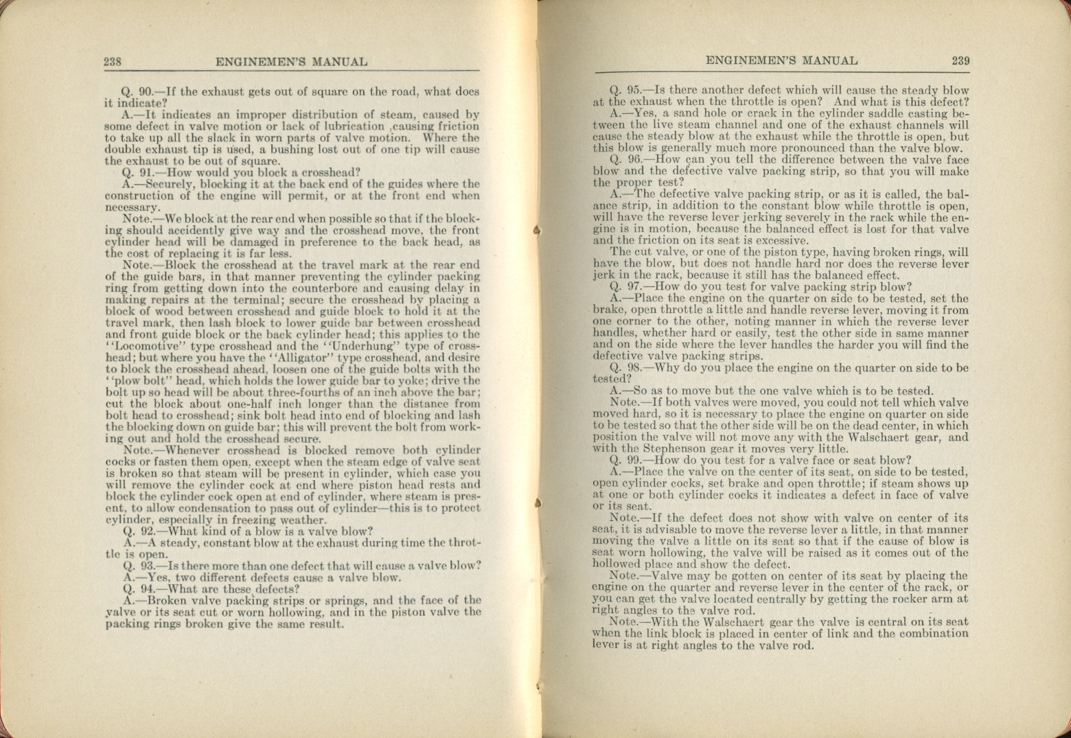 Enginemen's Manual