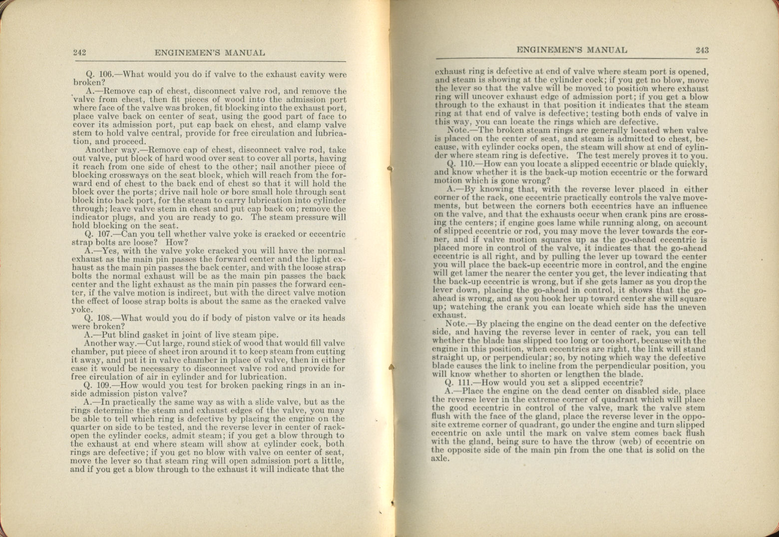 Enginemen's Manual