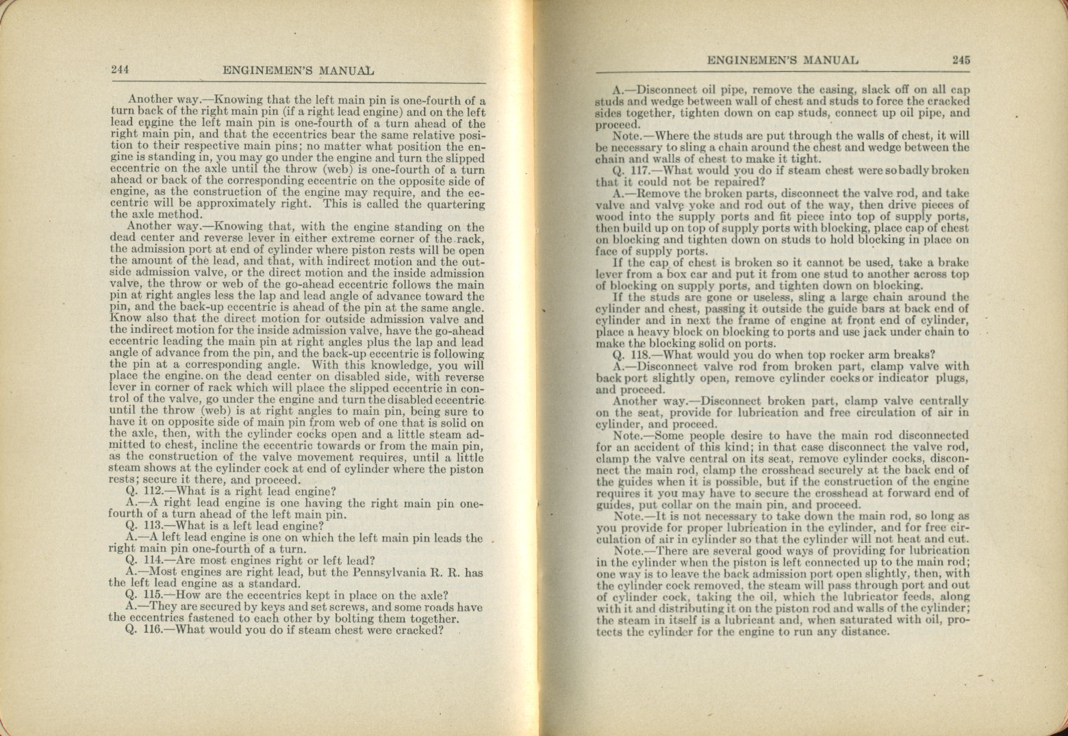 Enginemen's Manual