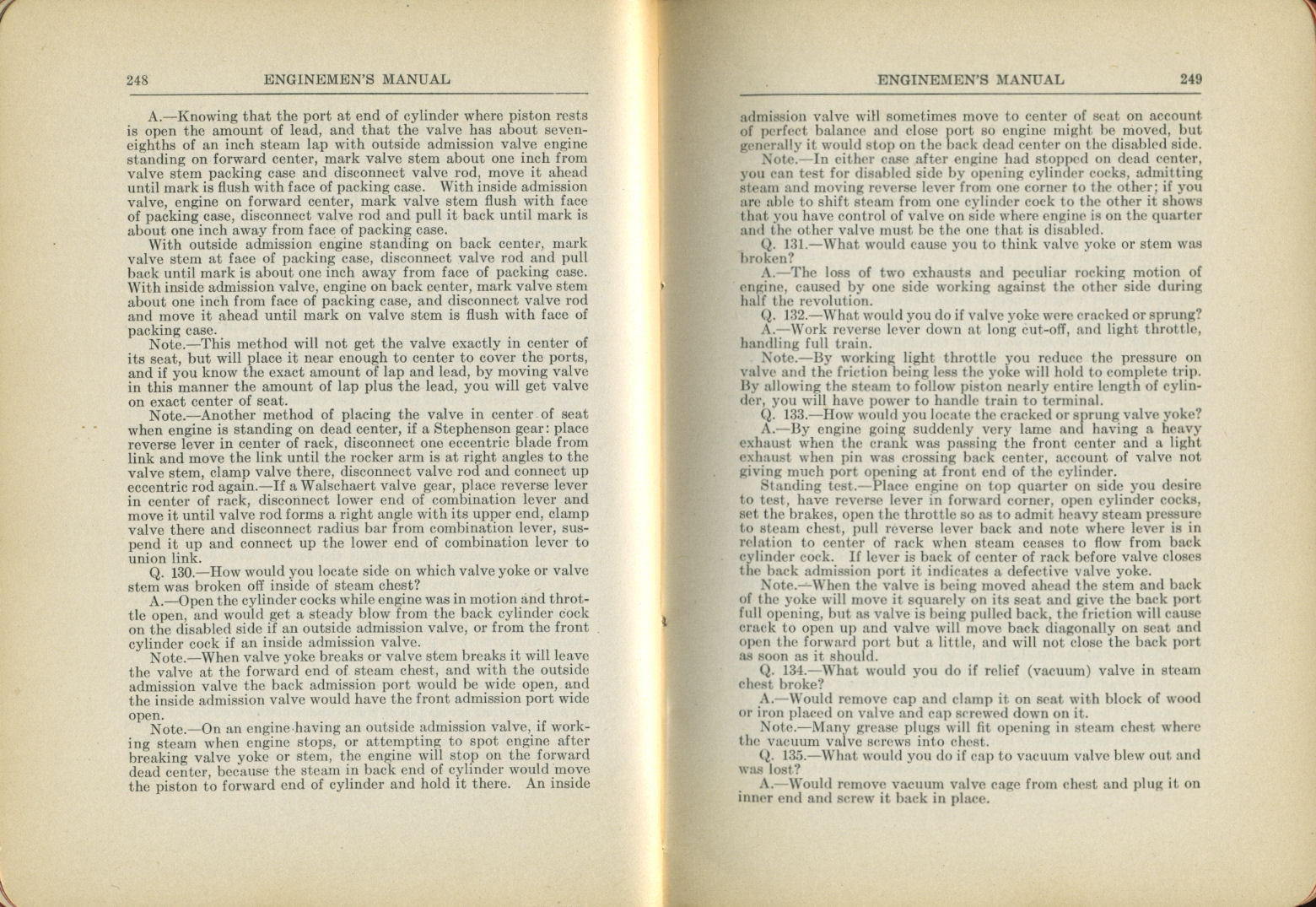 Enginemen's Manual