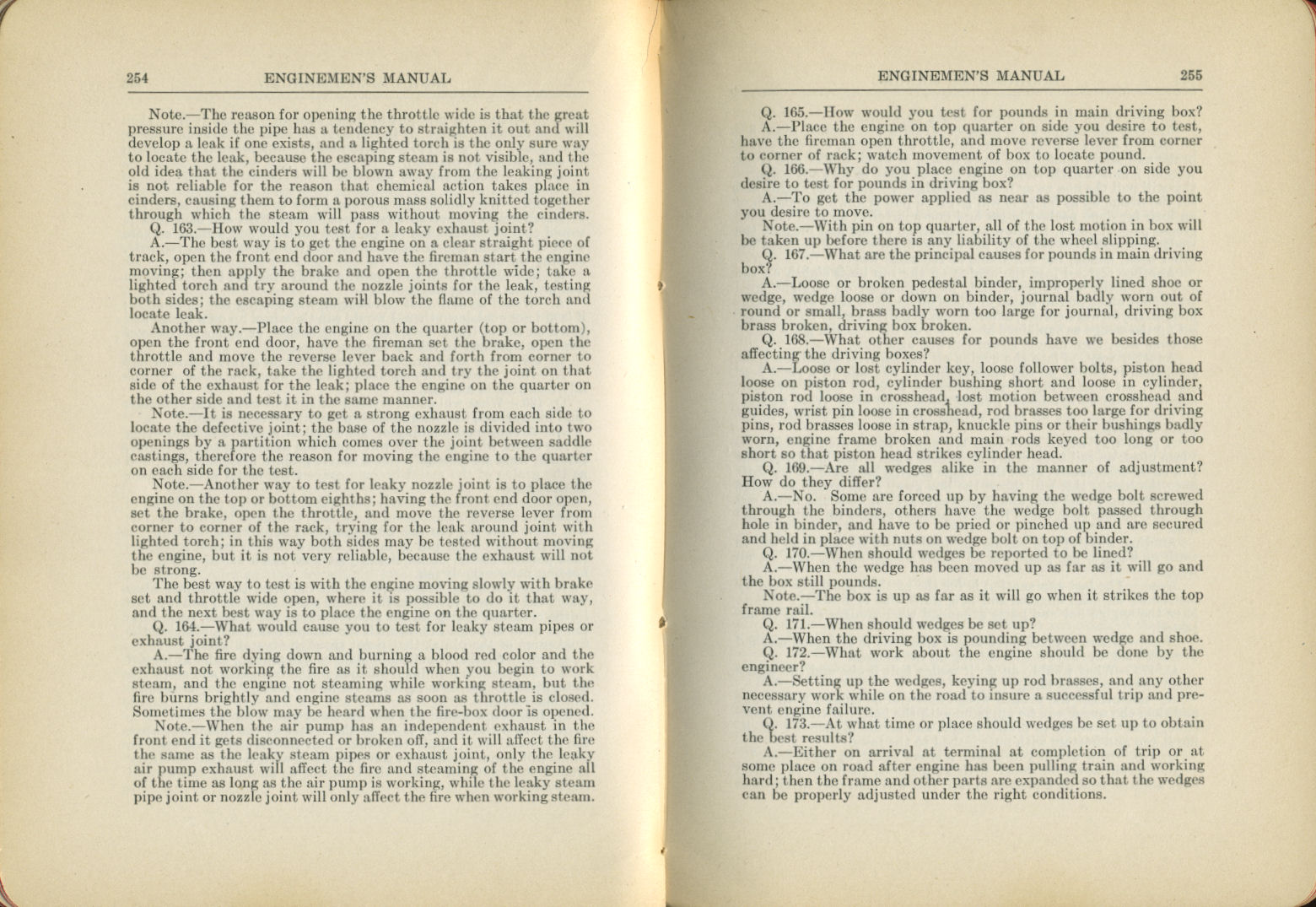 Enginemen's Manual
