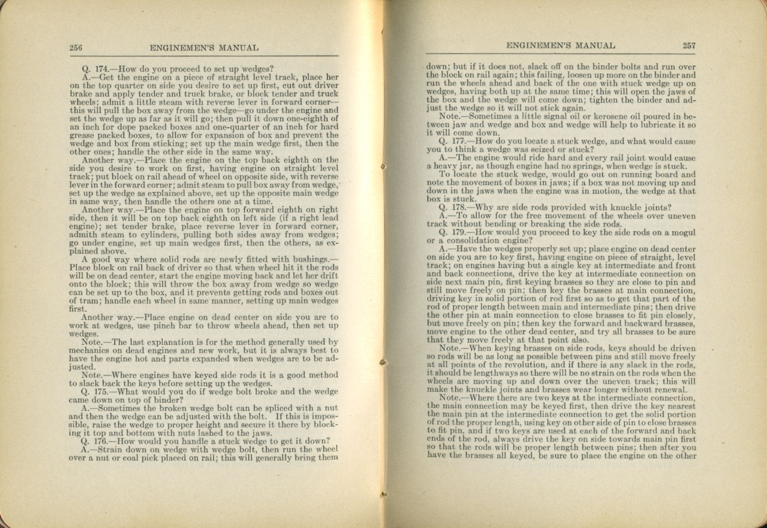Enginemen's Manual
