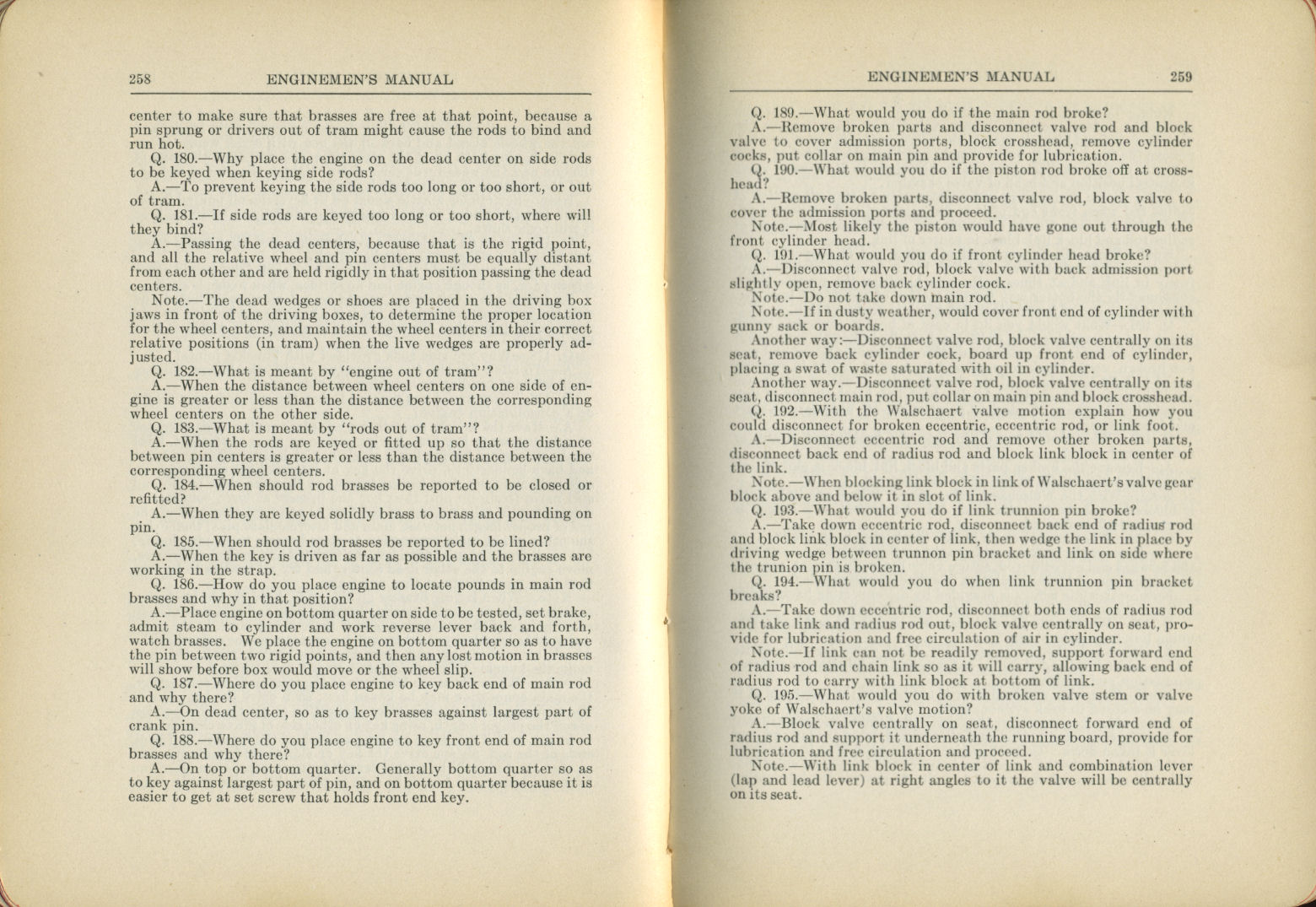 Enginemen's Manual