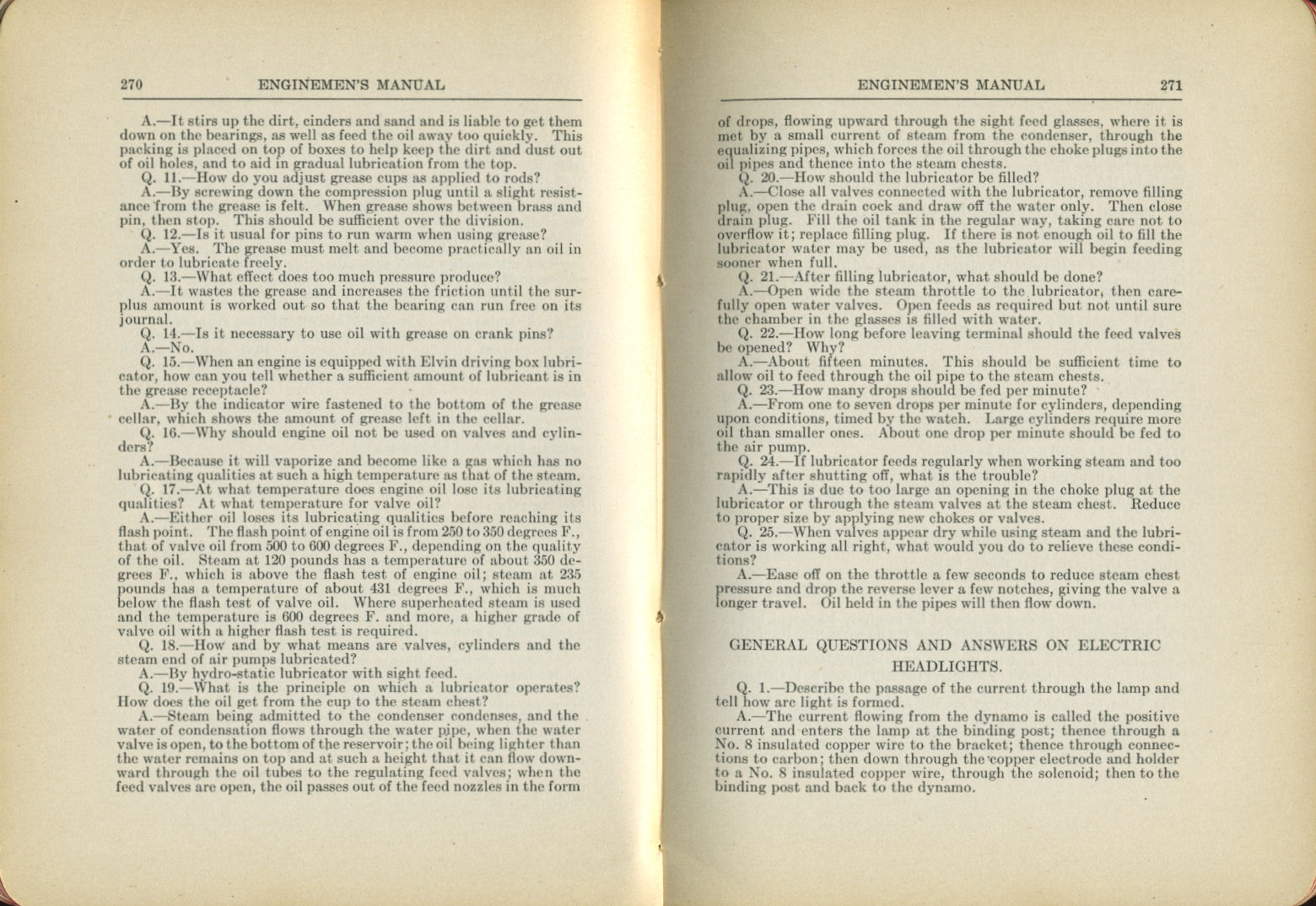 Enginemen's Manual