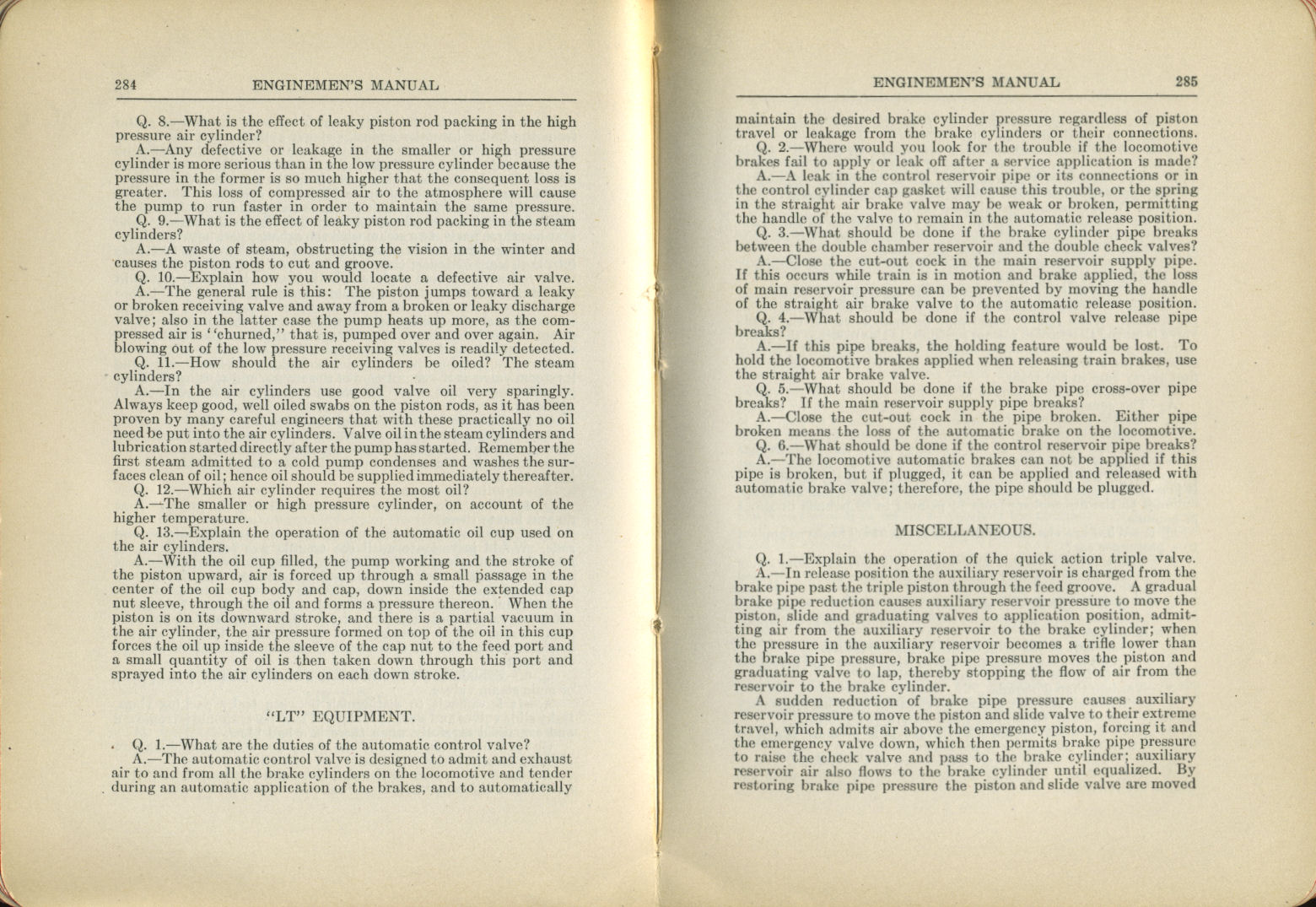 Enginemen's Manual