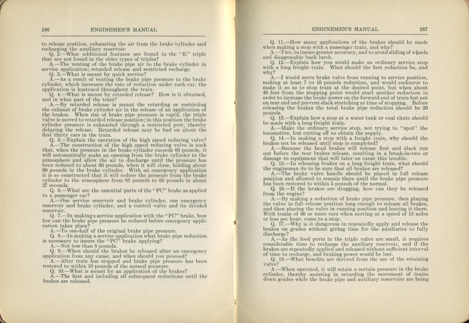 Enginemen's Manual