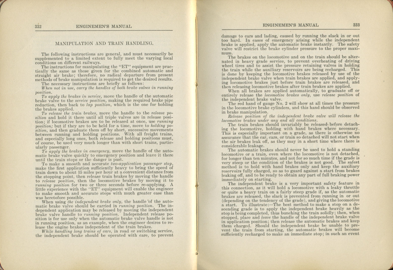 Enginemen's Manual