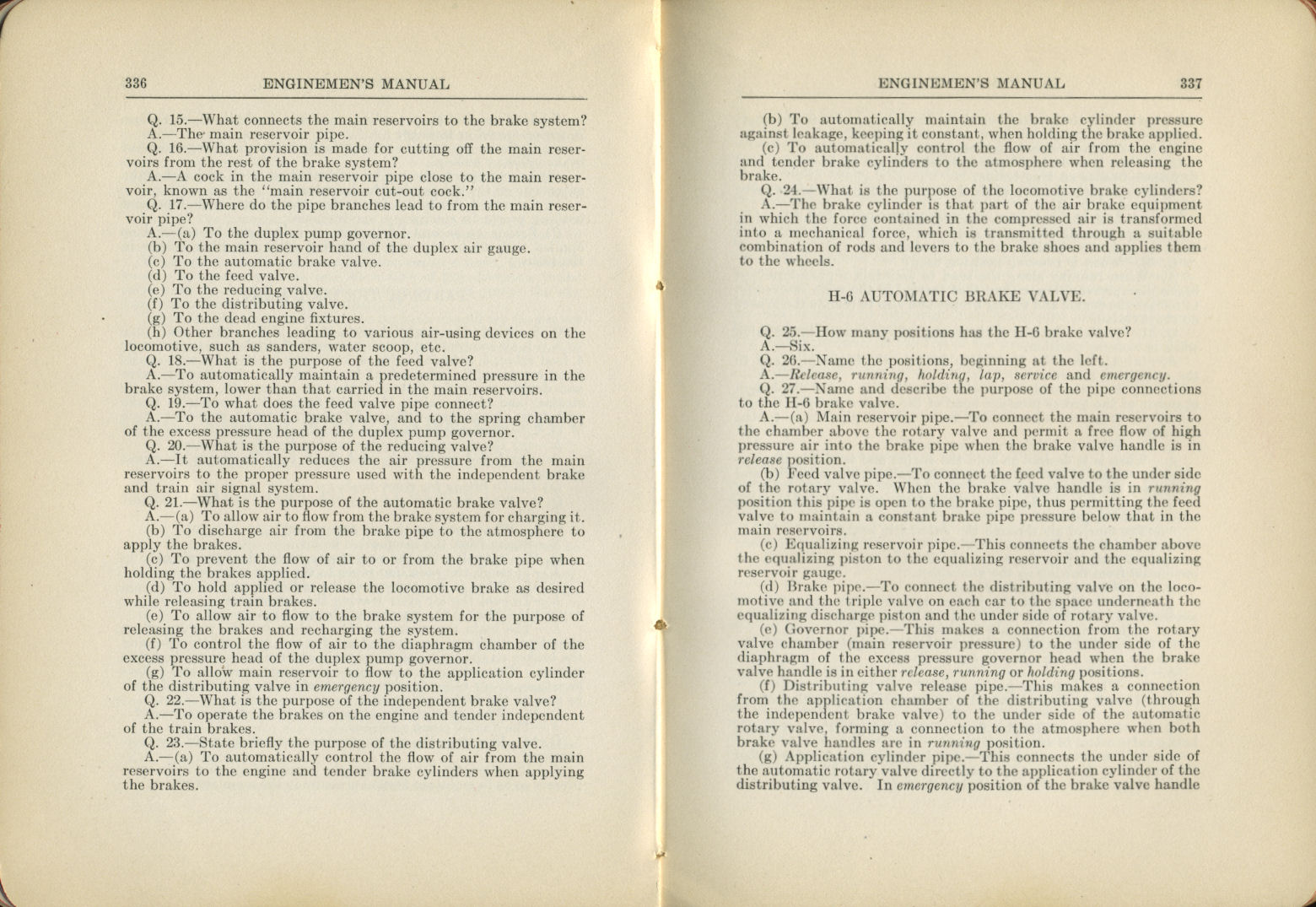 Enginemen's Manual