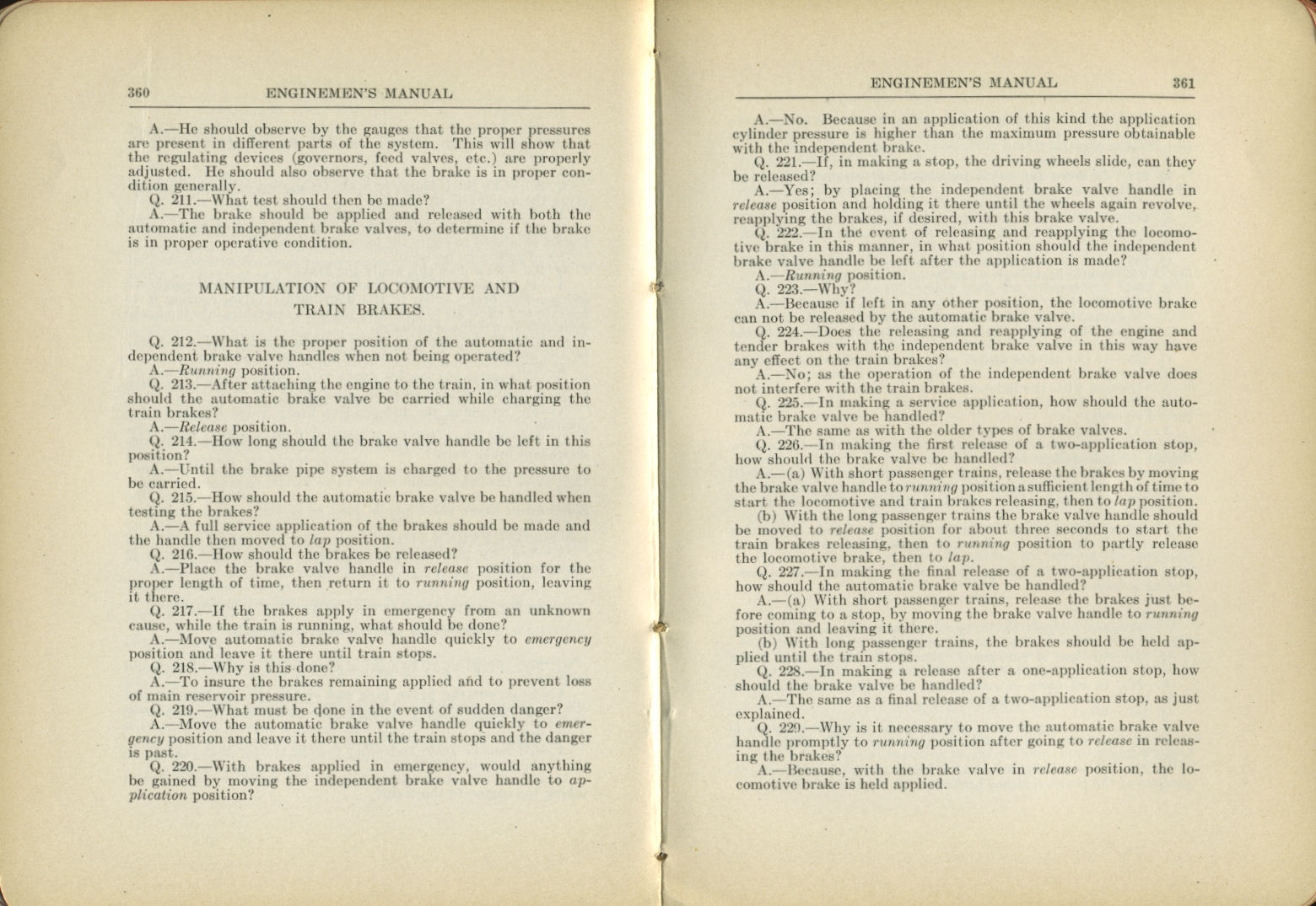 Enginemen's Manual