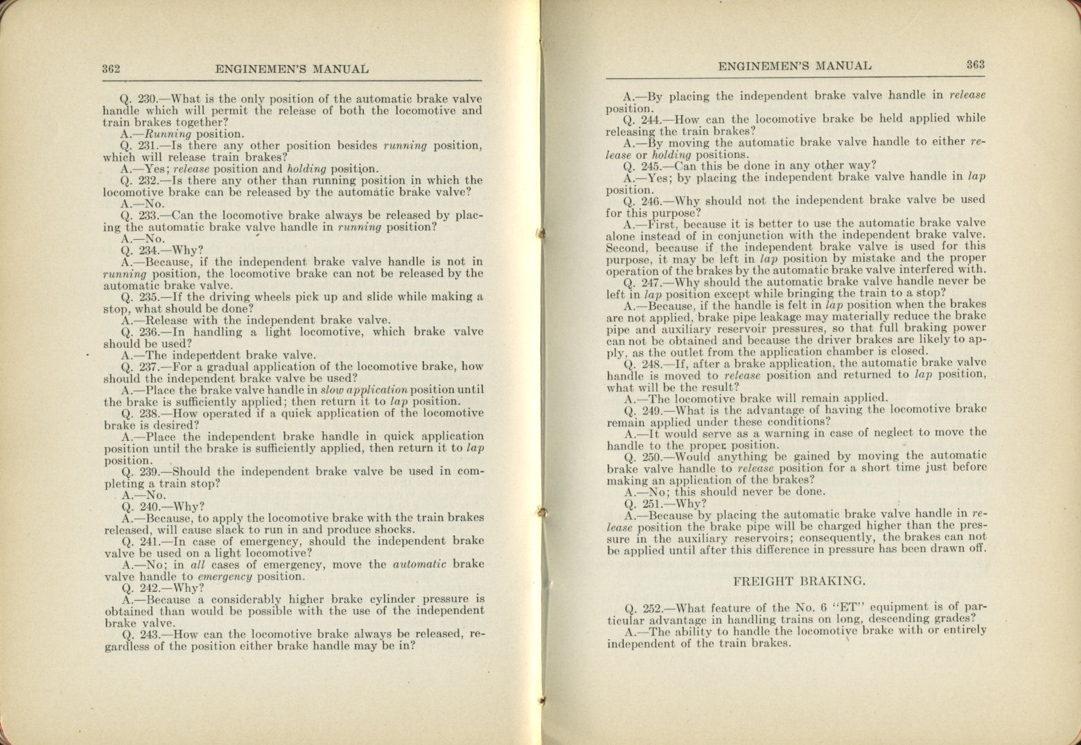 Enginemen's Manual