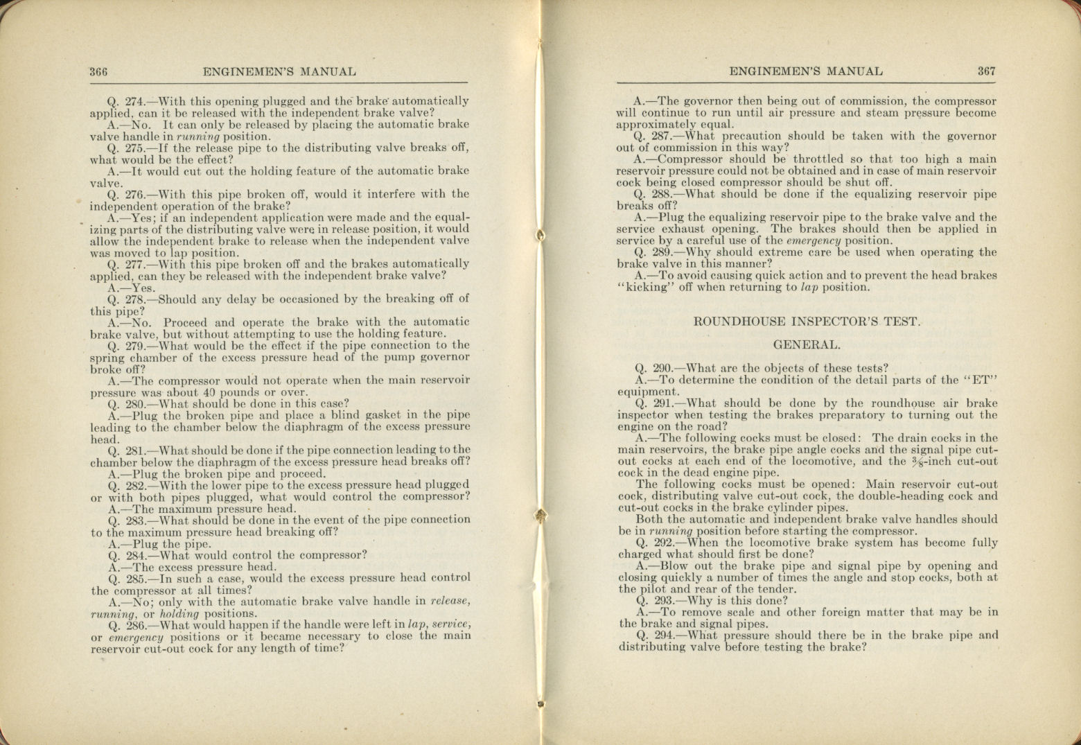Enginemen's Manual