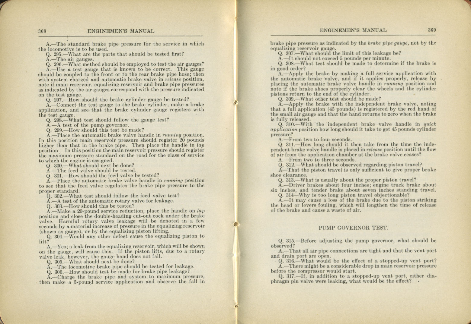 Enginemen's Manual