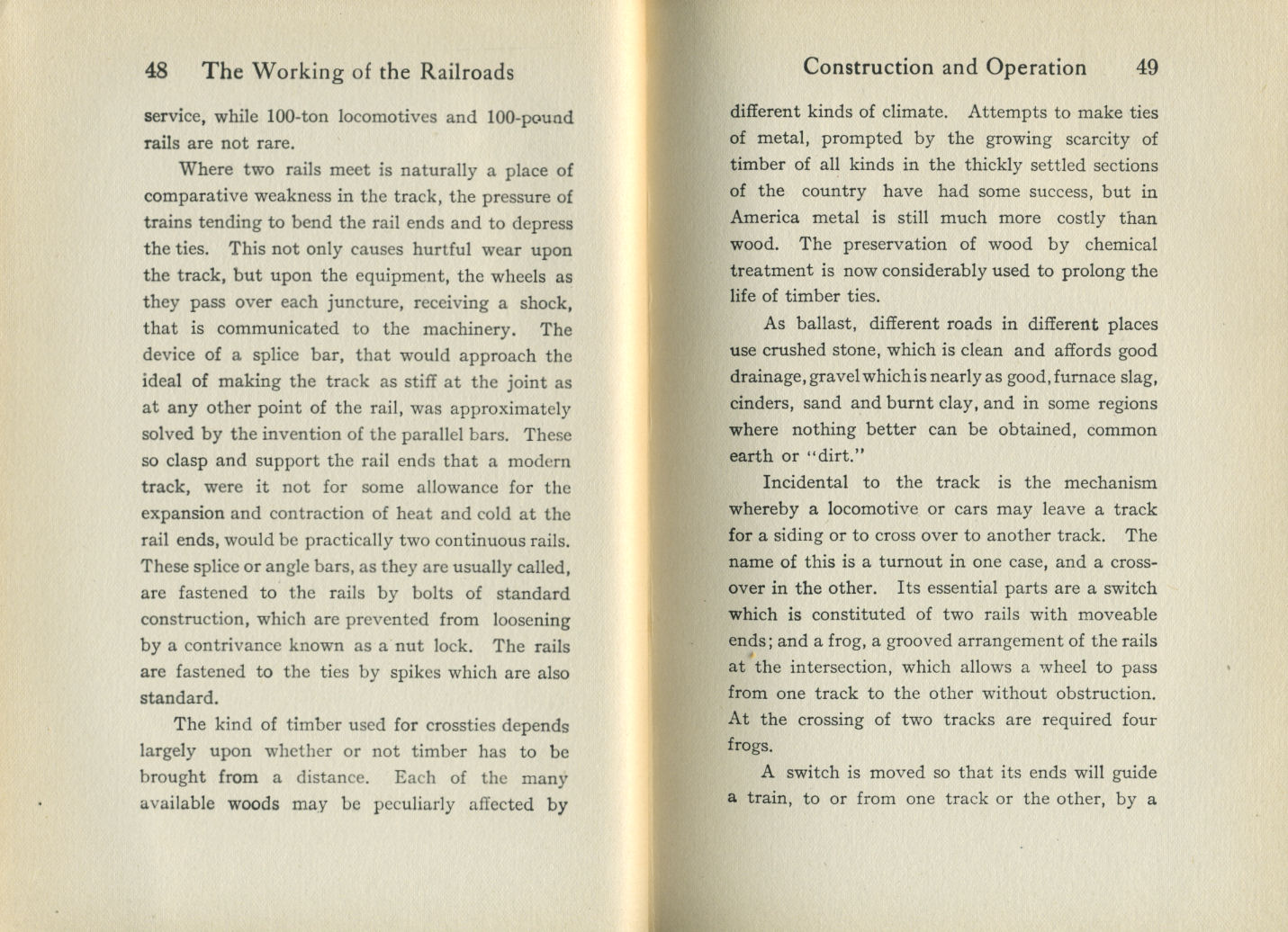 Working of the Railroads