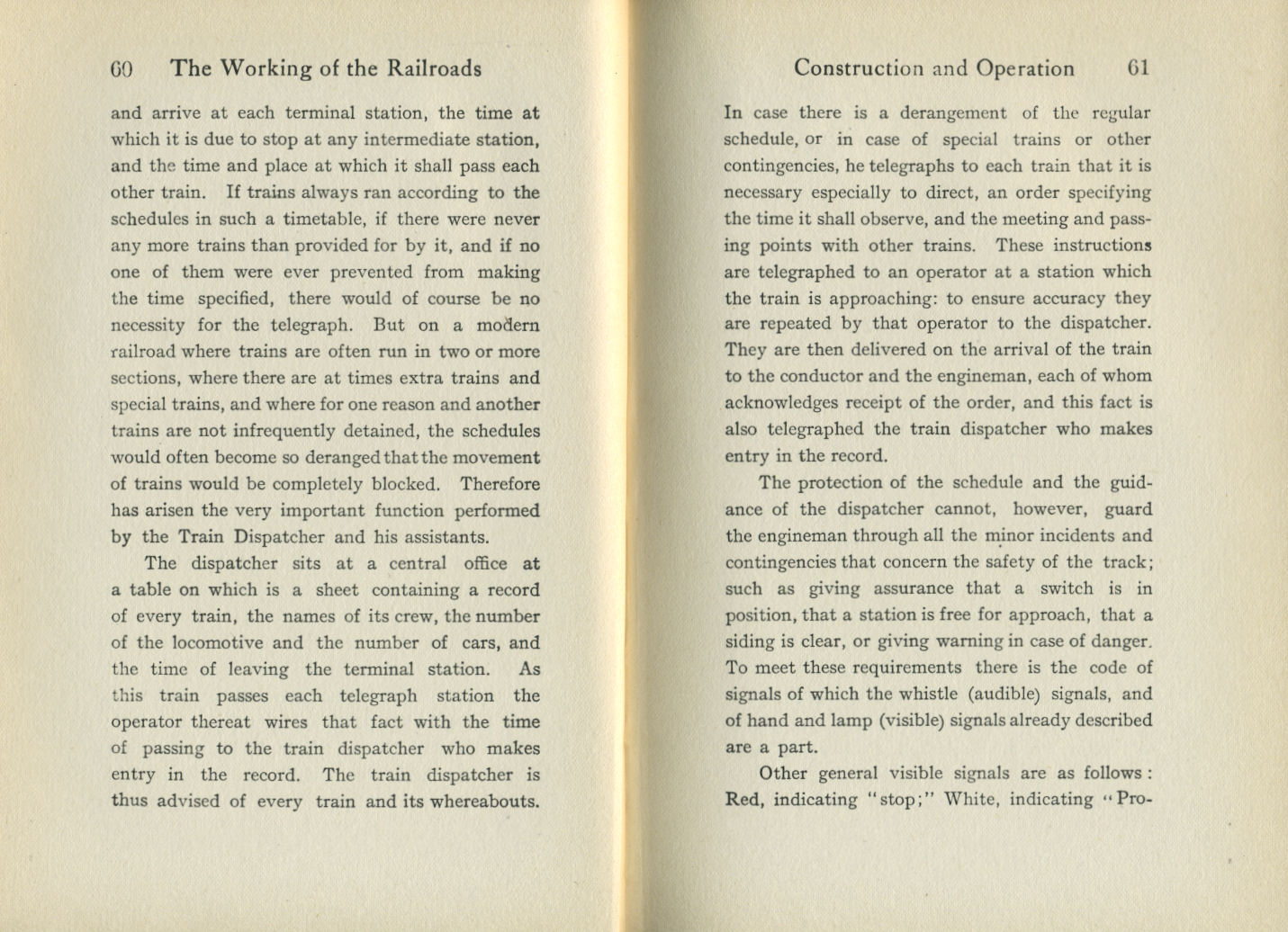 Working of the Railroads