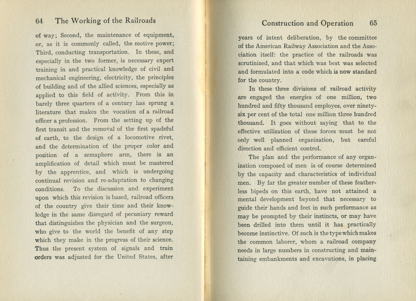 Working of the Railroads