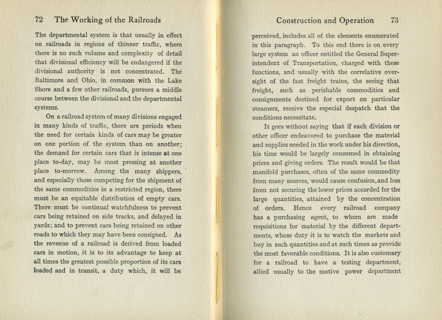 Working of the Railroads