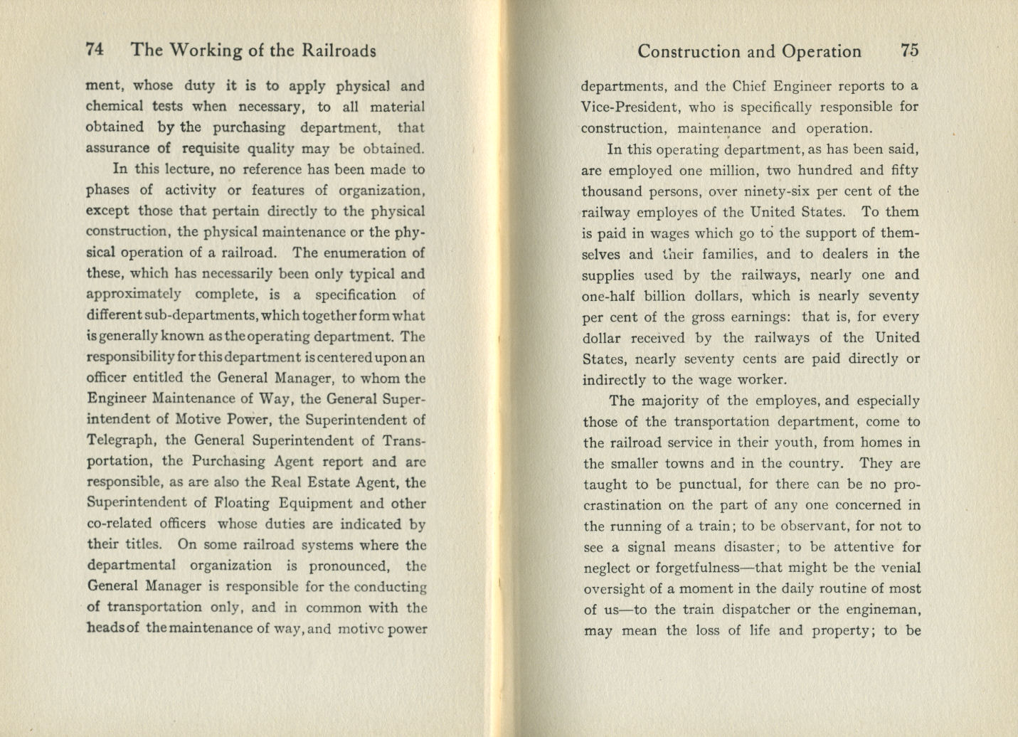 Working of the Railroads