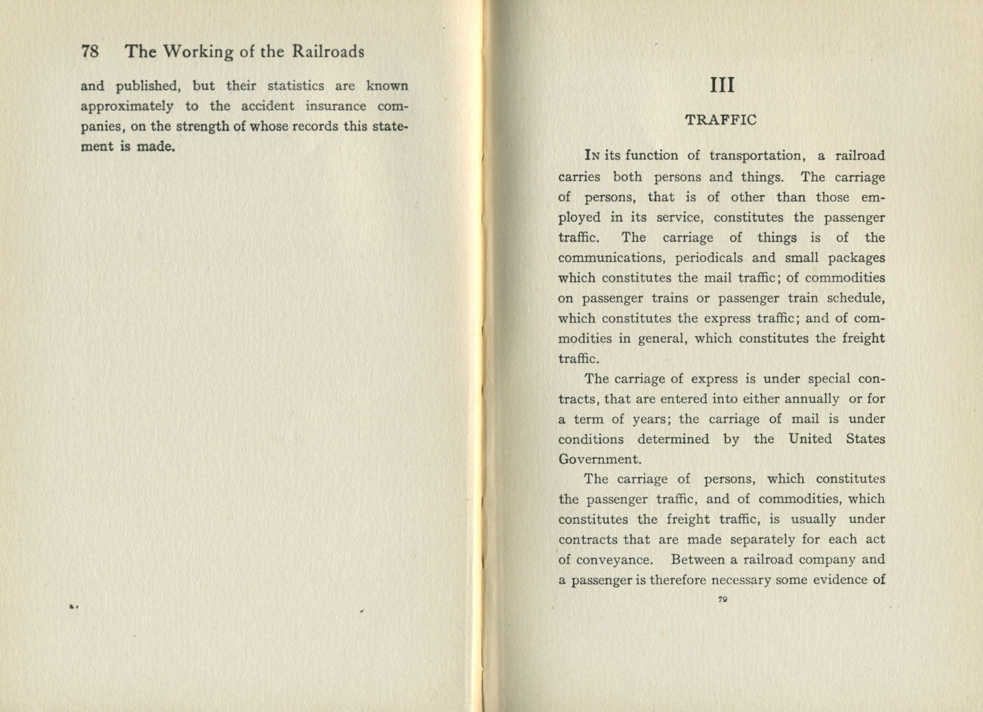 Working of the Railroads