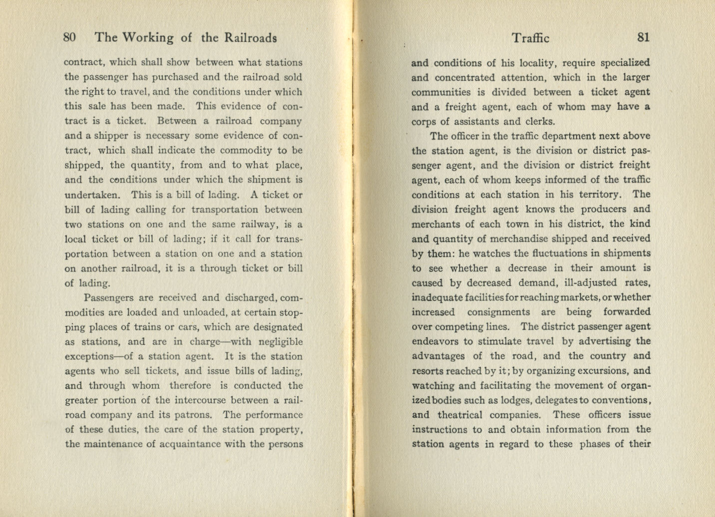 Working of the Railroads