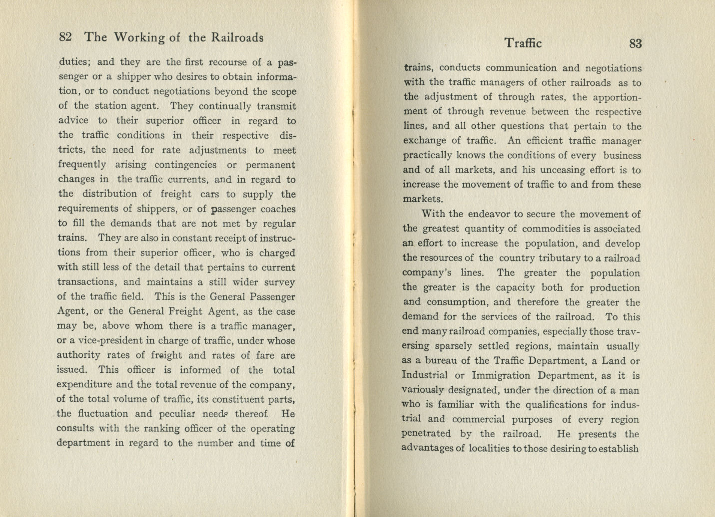 Working of the Railroads