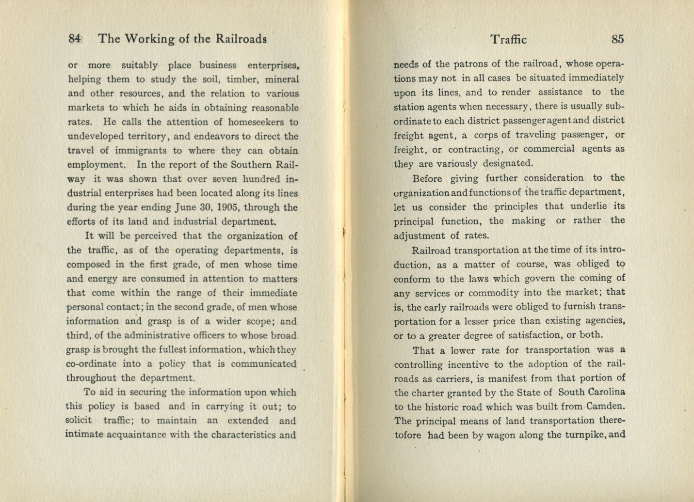 Working of the Railroads