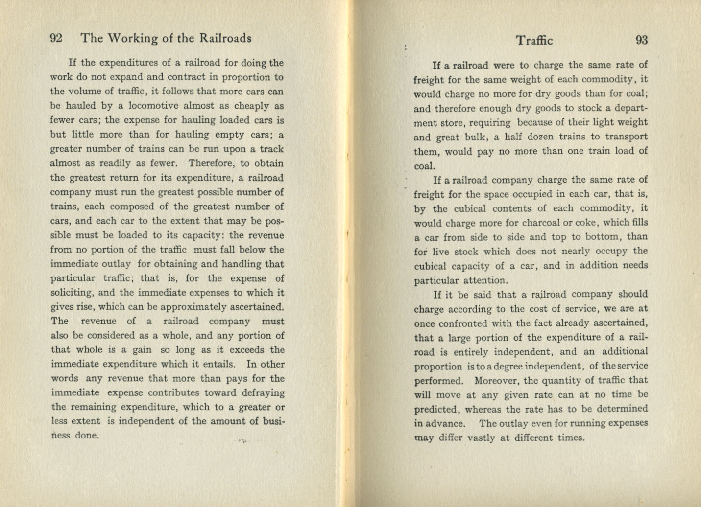 Working of the Railroads