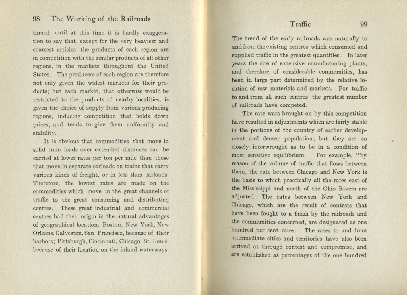 Working of the Railroads