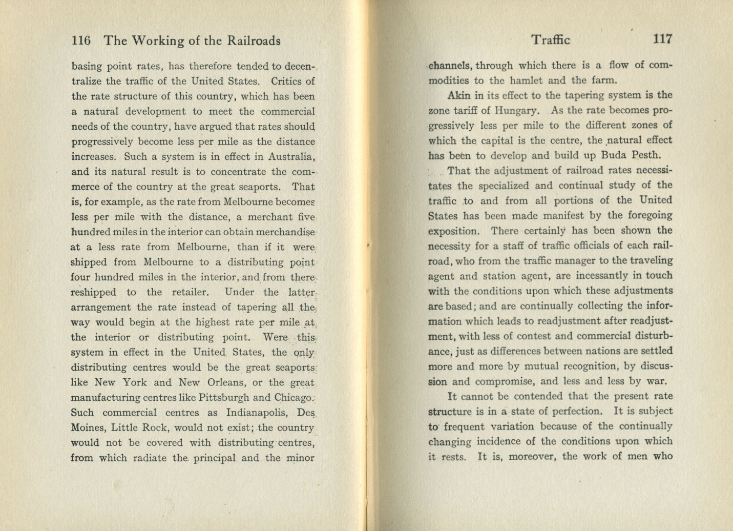 Working of the Railroads