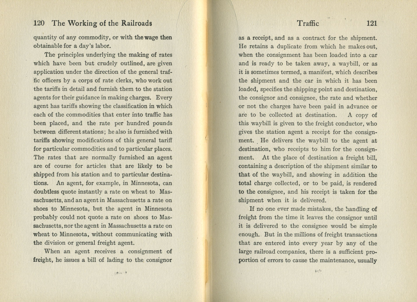 Working of the Railroads