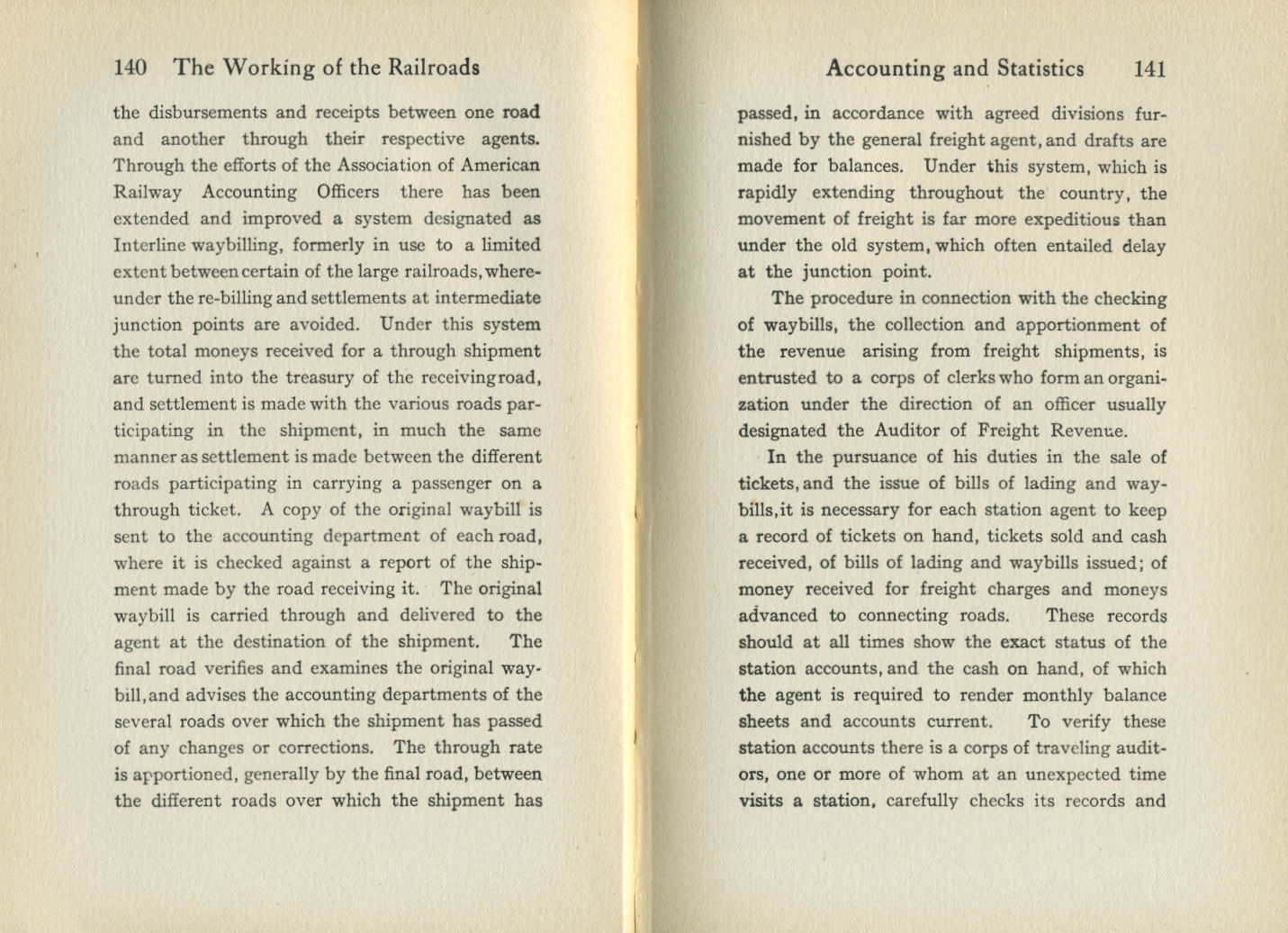 Working of the Railroads