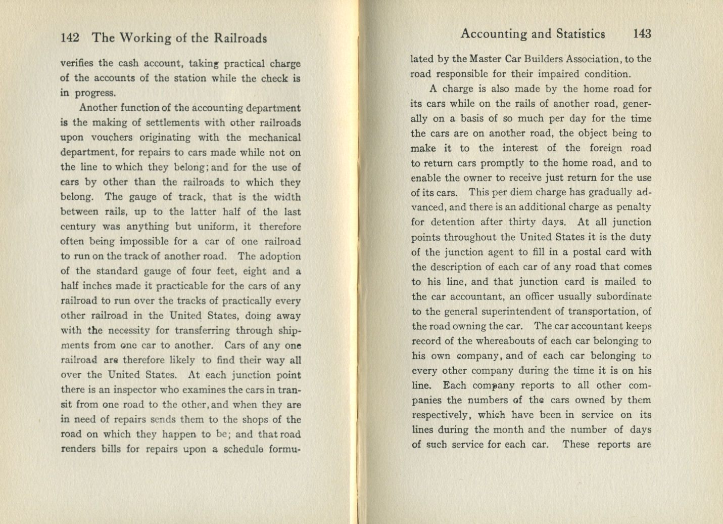 Working of the Railroads