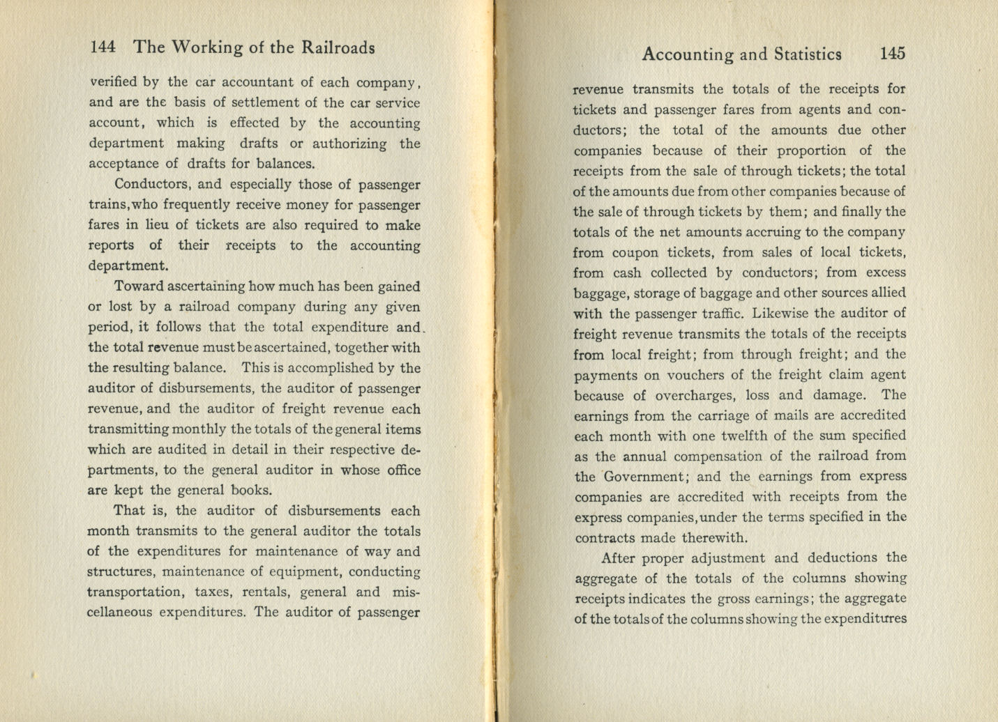 Working of the Railroads