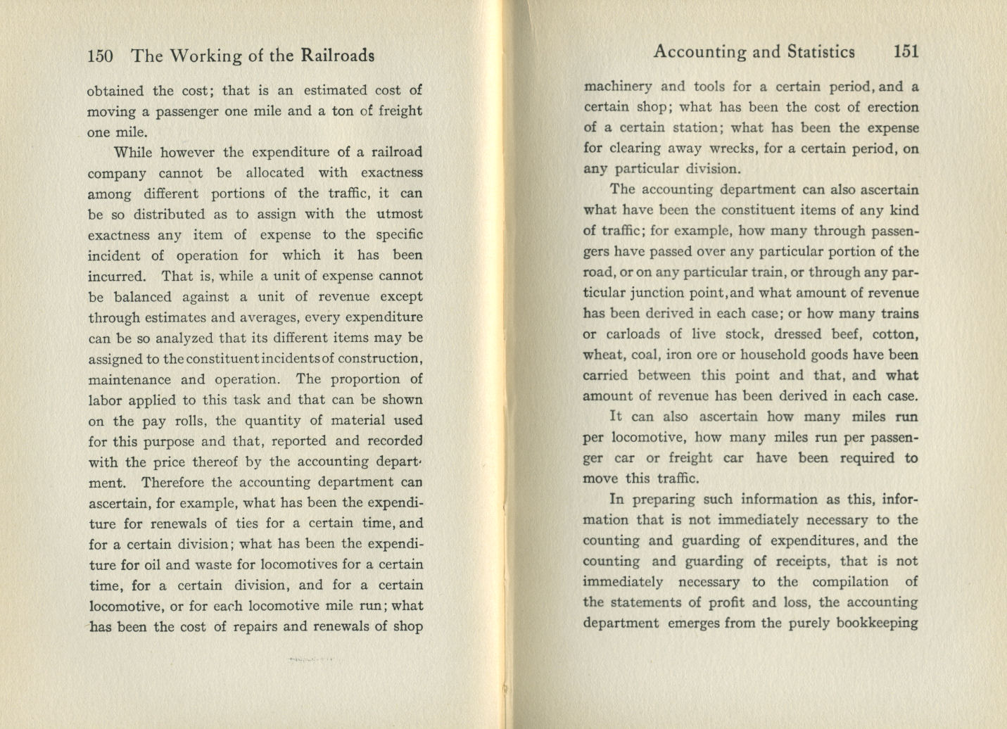 Working of the Railroads