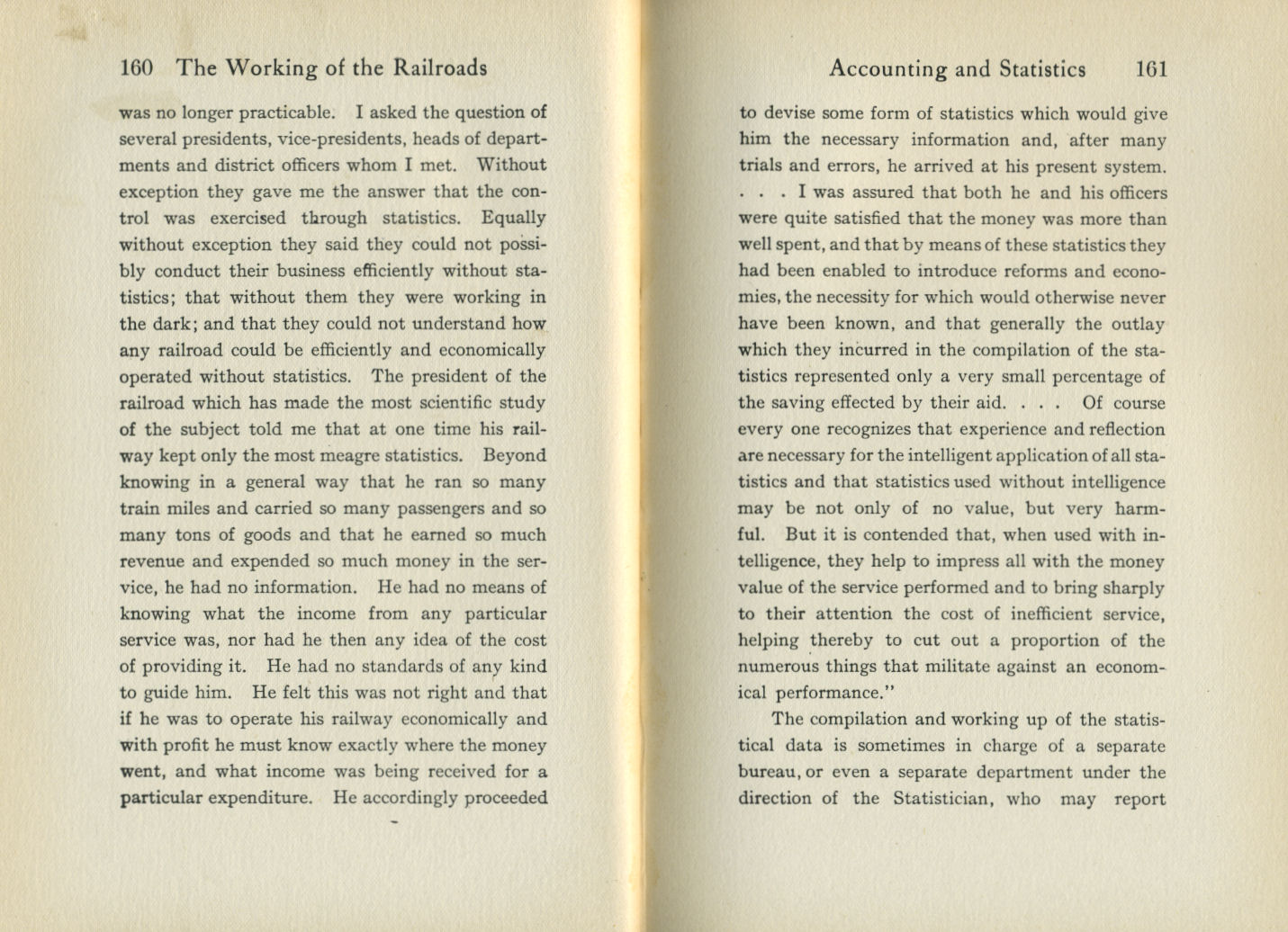 Working of the Railroads