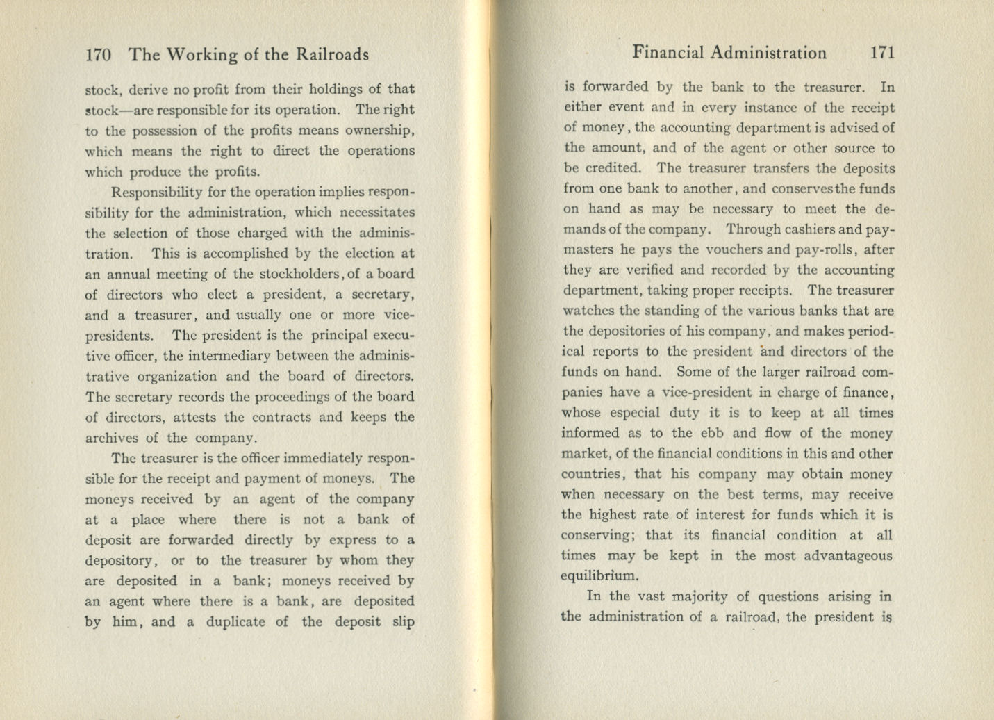 Working of the Railroads