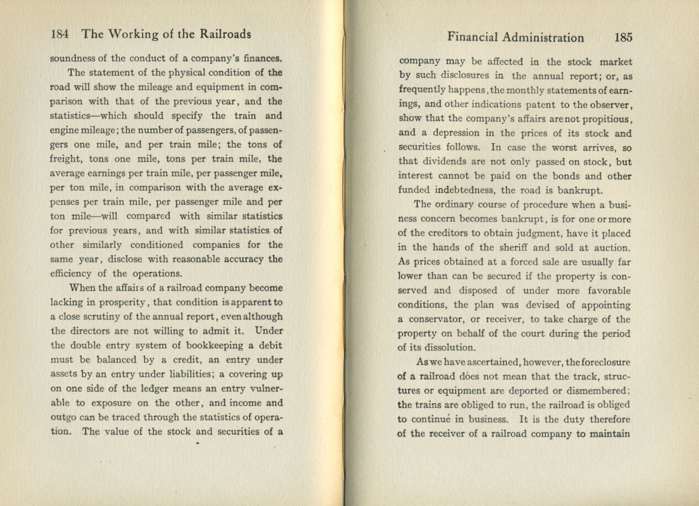 Working of the Railroads
