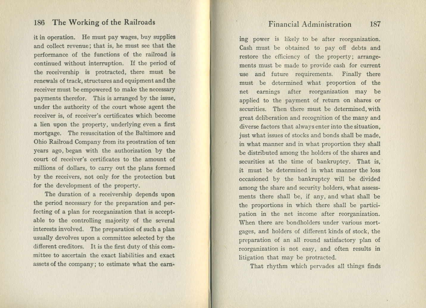 Working of the Railroads